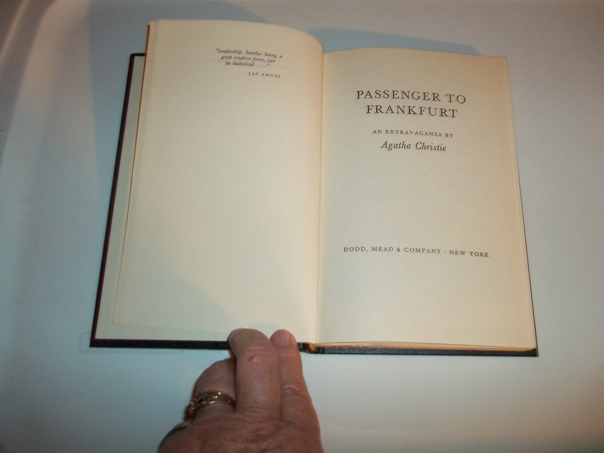 Passenger to Frankfurt: An Extravaganza,Used