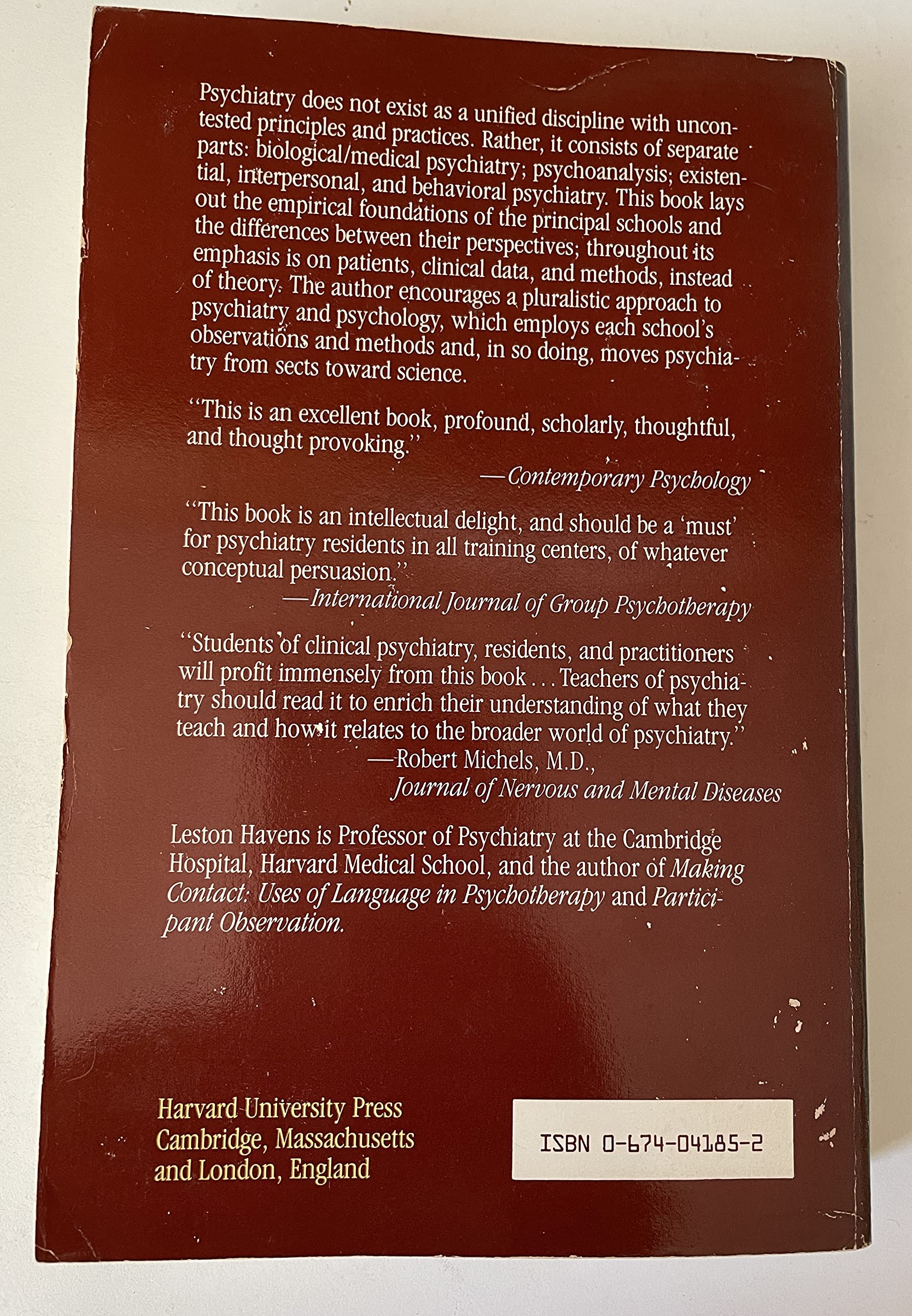 Approaches To The Mind: Movement Of The Psychiatric Schools From Sects To Science,Used