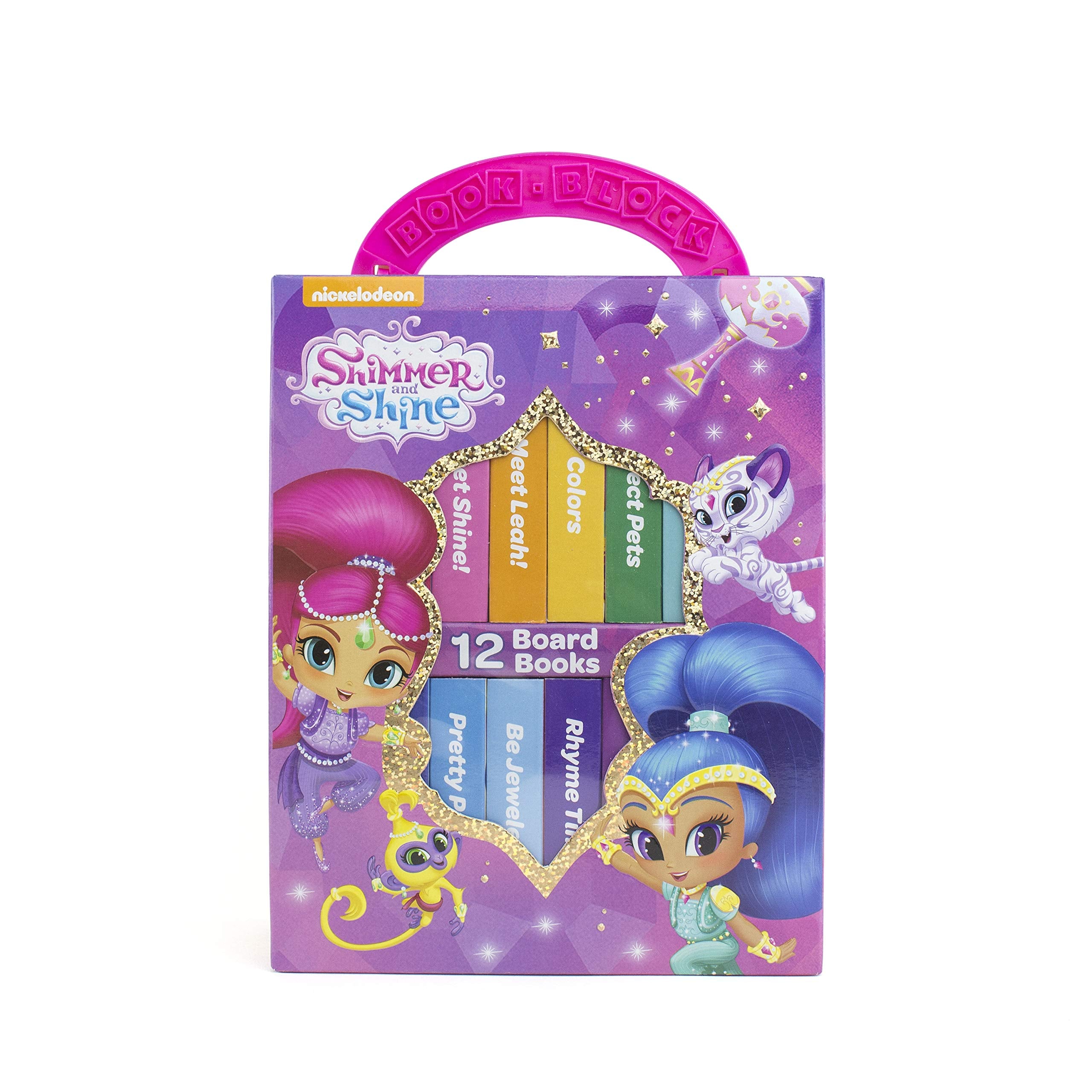 Nickelodeon Shimmer and Shine  12 Board Book Block My First Library  PI Kids,Used