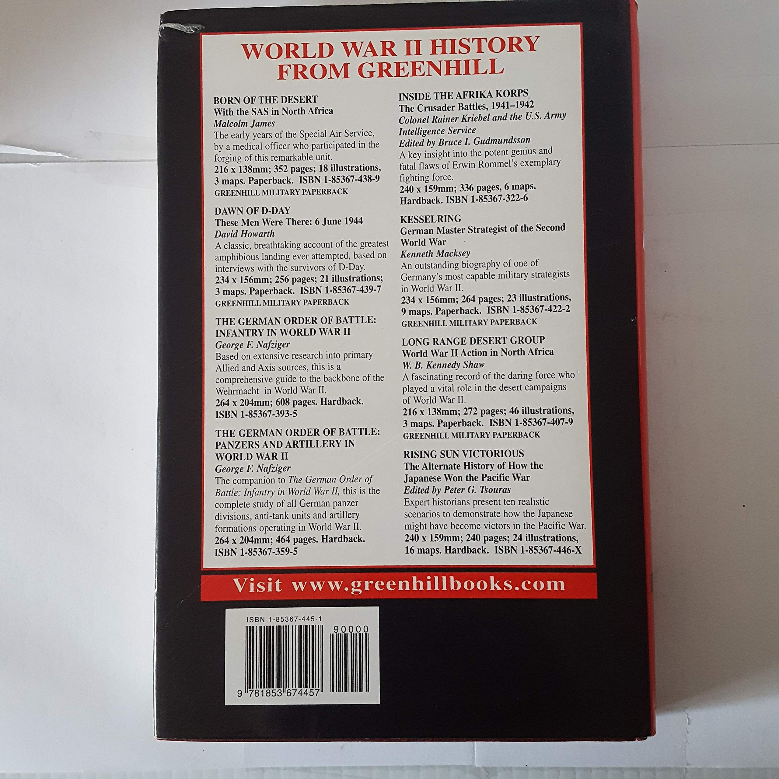 Bloody Road To Tunis: Destruction of the Axis Forces in North Africa, November 1942May 1943,Used