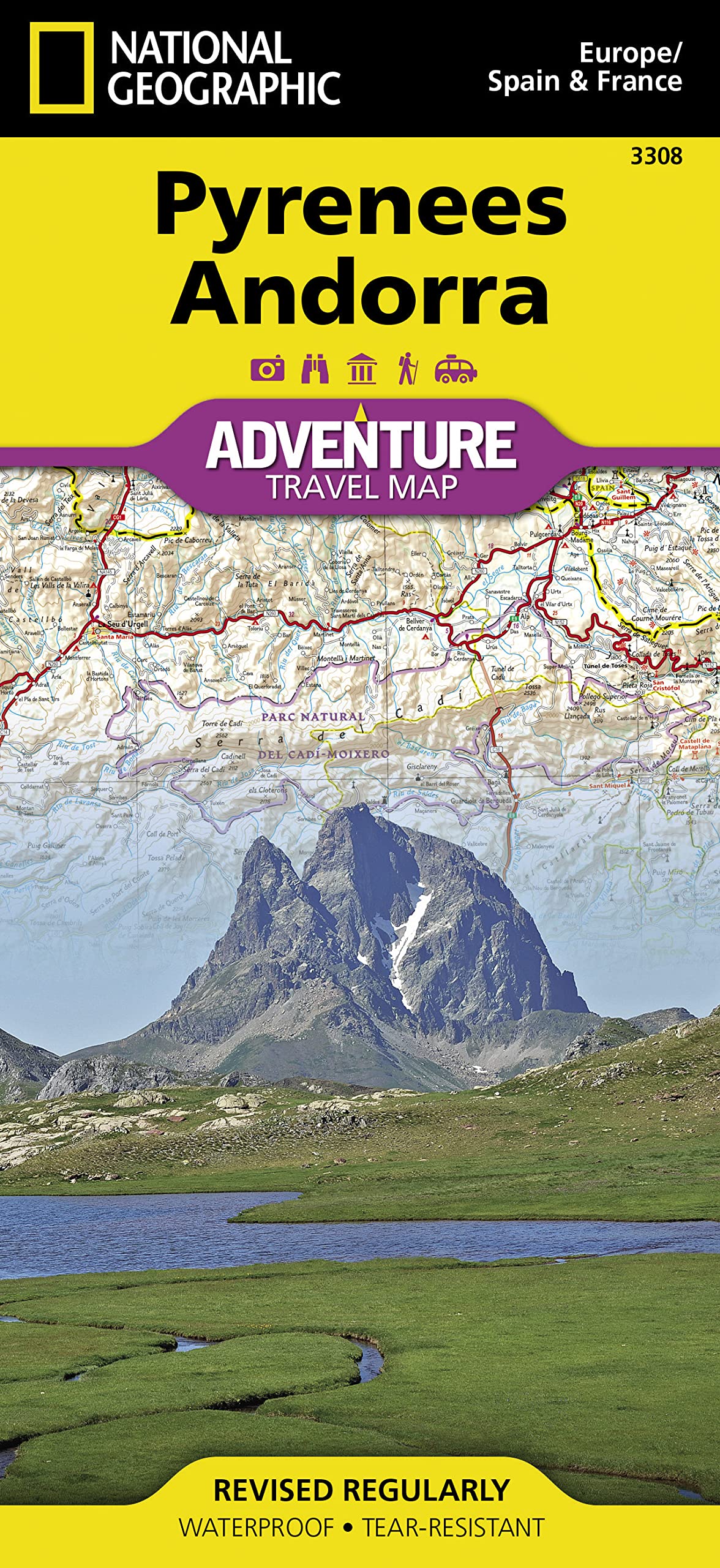 Pyrenees and Andorra Map (National Geographic Adventure Map, 3308),New