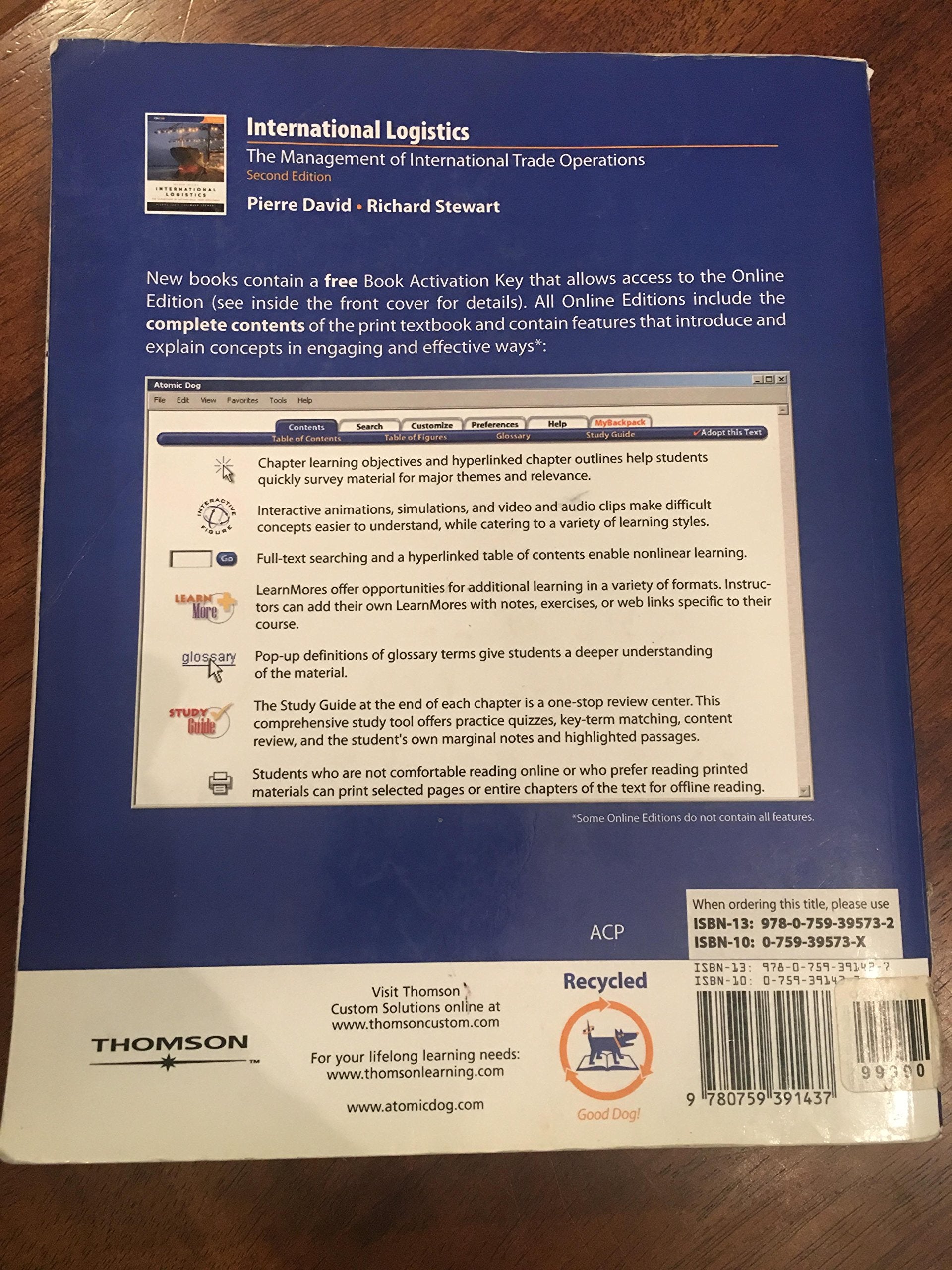 International Logistics : The management of International Trade Operations,New
