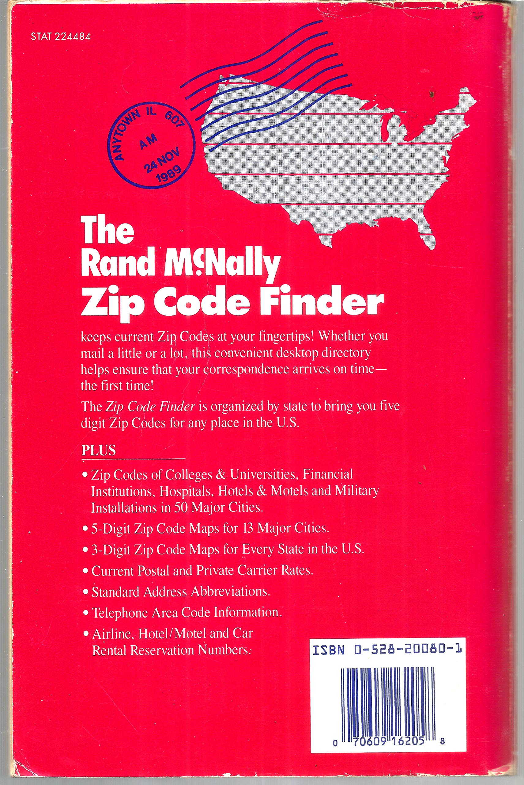 1989 Zip Code Finder,Used