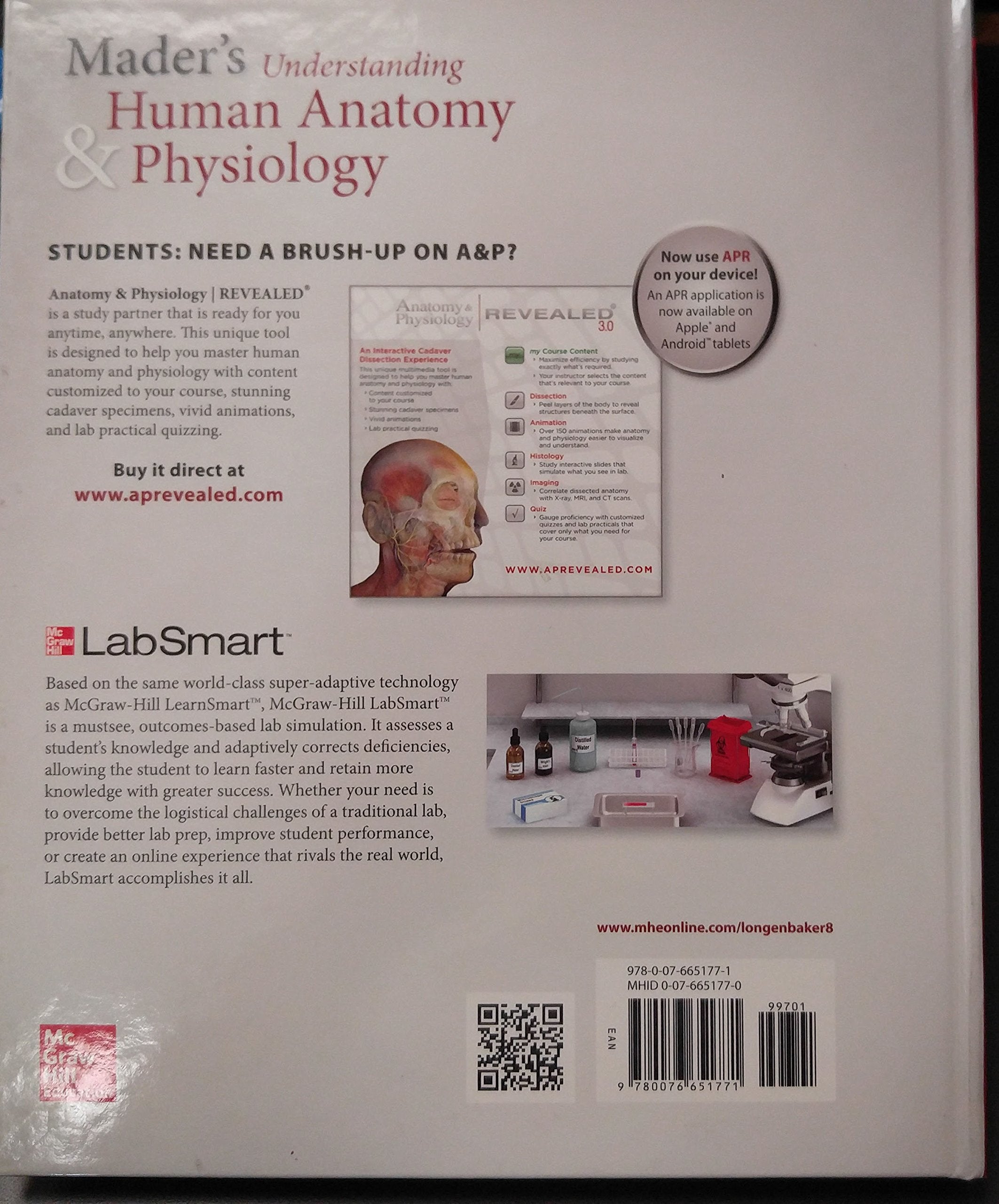 Mader's Understanding Human Anatomy & Physiology, 8th ed. (Reinforced Binding),Used