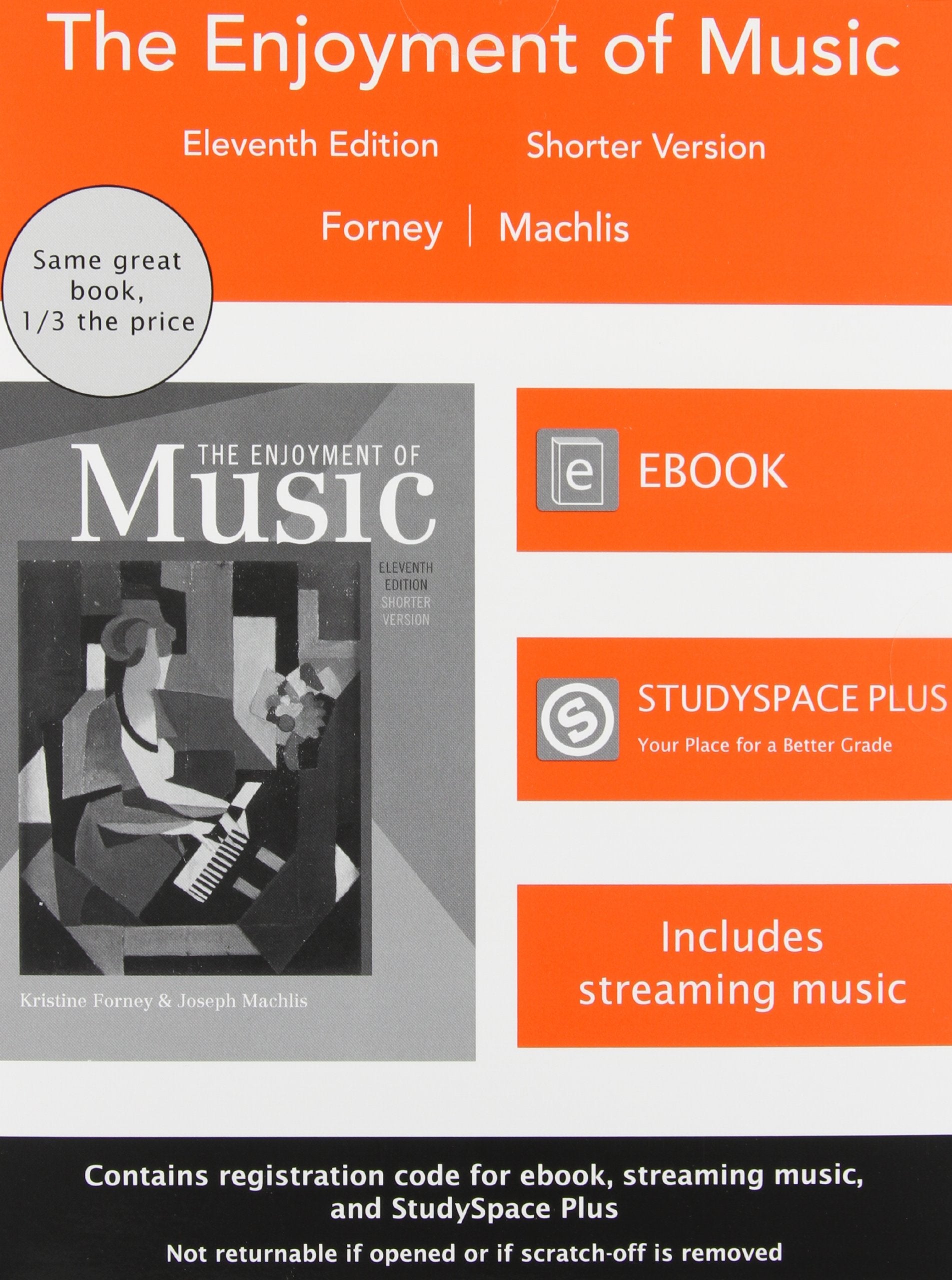 The Enjoyment Of Music: An Introduction To Perceptive Listening, Shorter Version,New