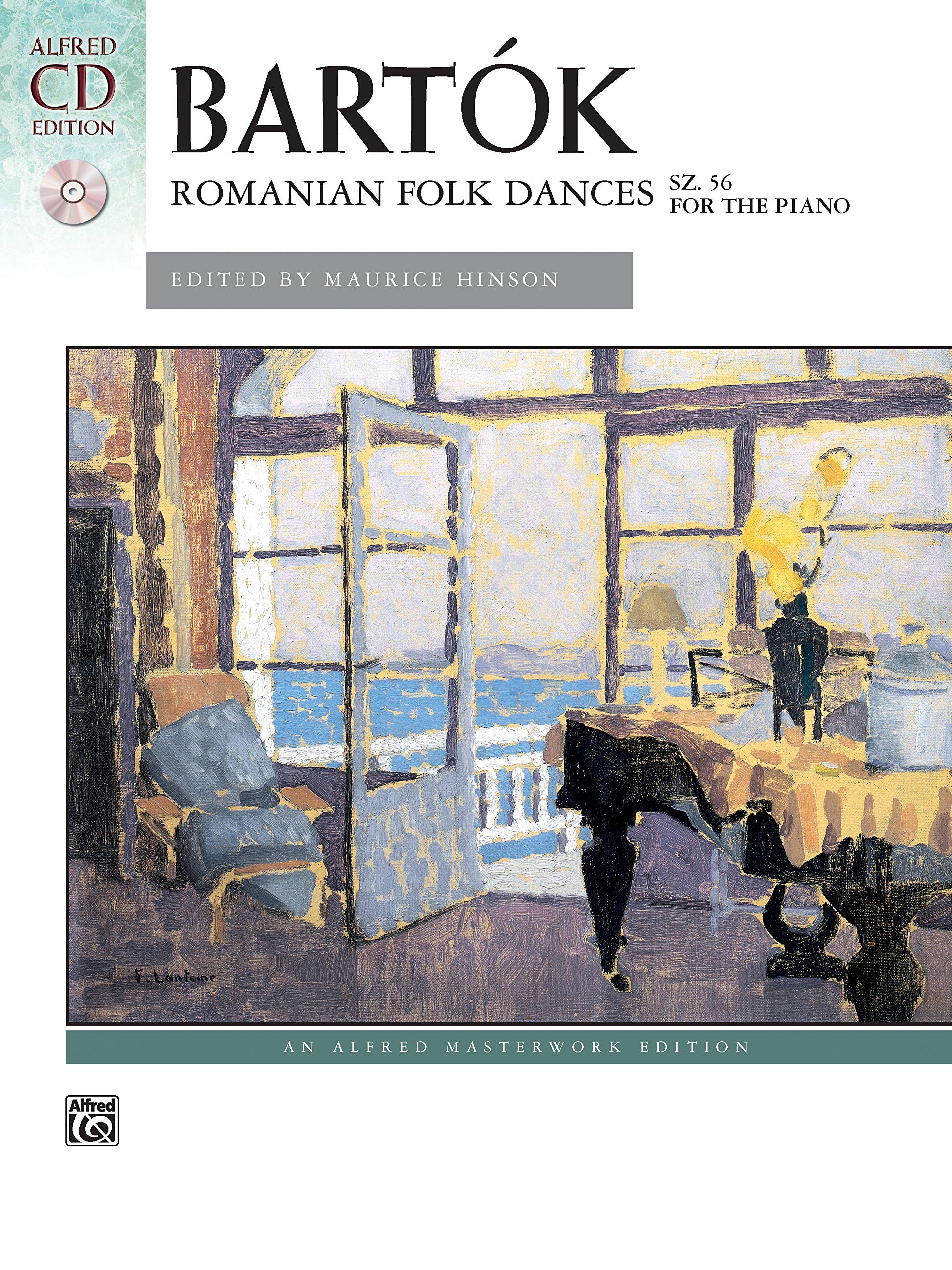 Bartk Romanian Folk Dances, Sz. 56 for the Piano: Book & CD (Alfred Masterwork CD Edition),Used