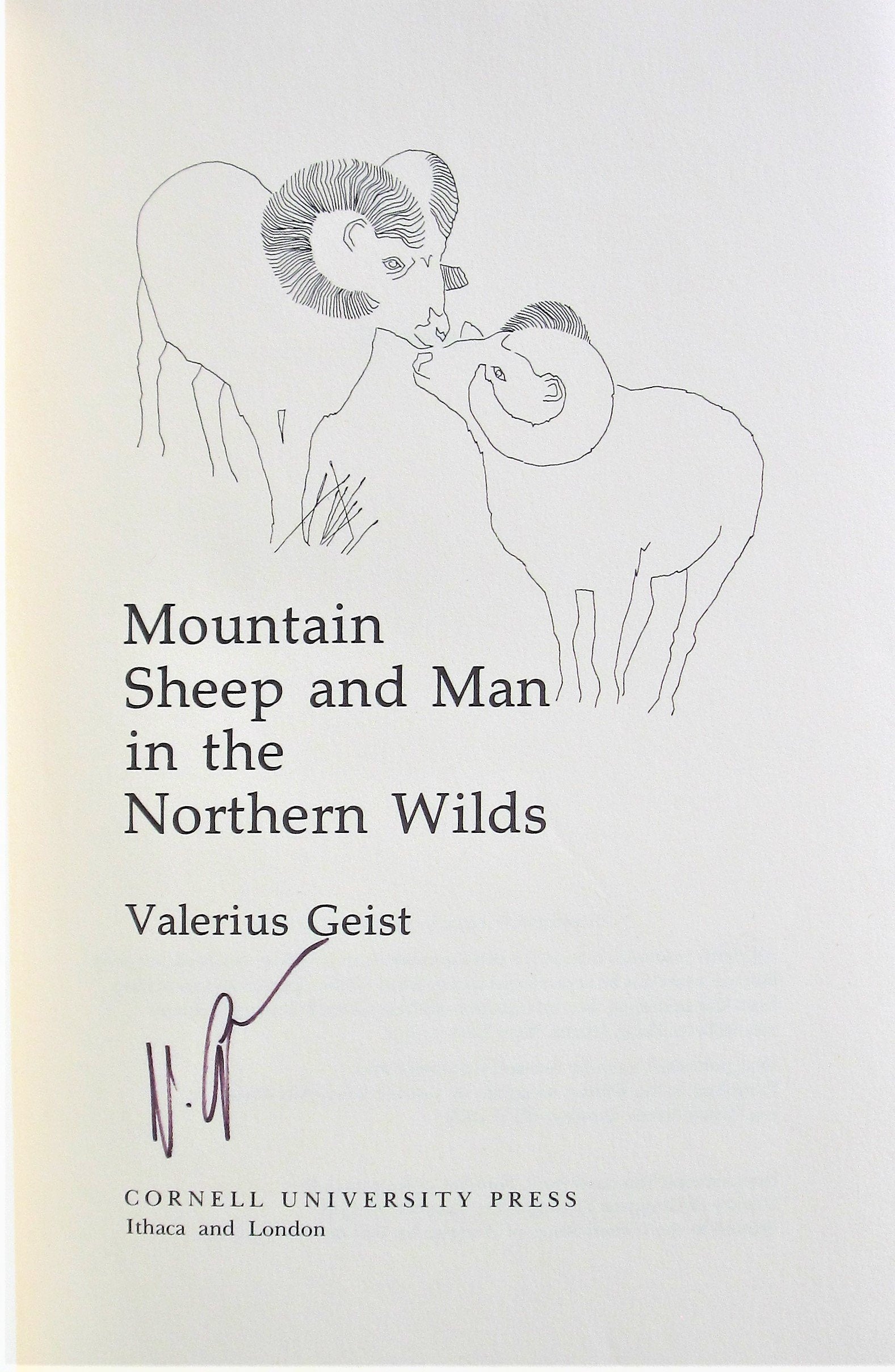 Mountain Sheep and Man in the Northern Wilds by Geist, Valerius (1975) Hardcover,Used