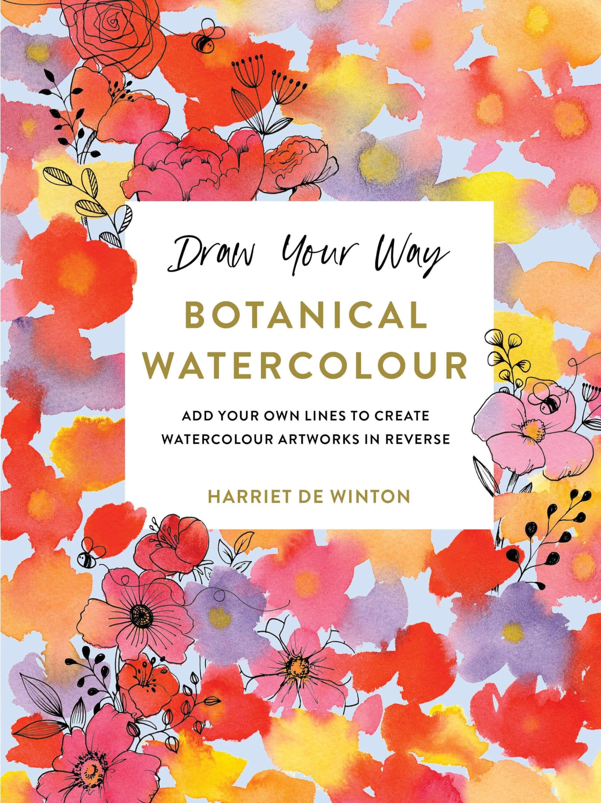 Draw Your Way: Add Your own Lines to Create Watercolour Artworks in Reverse,New