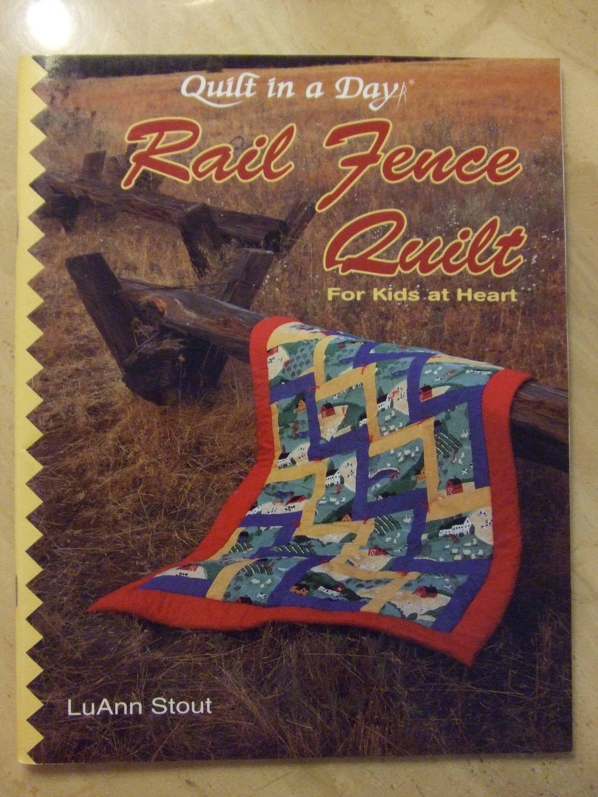 Rail fence quilt for kids at heart,Used