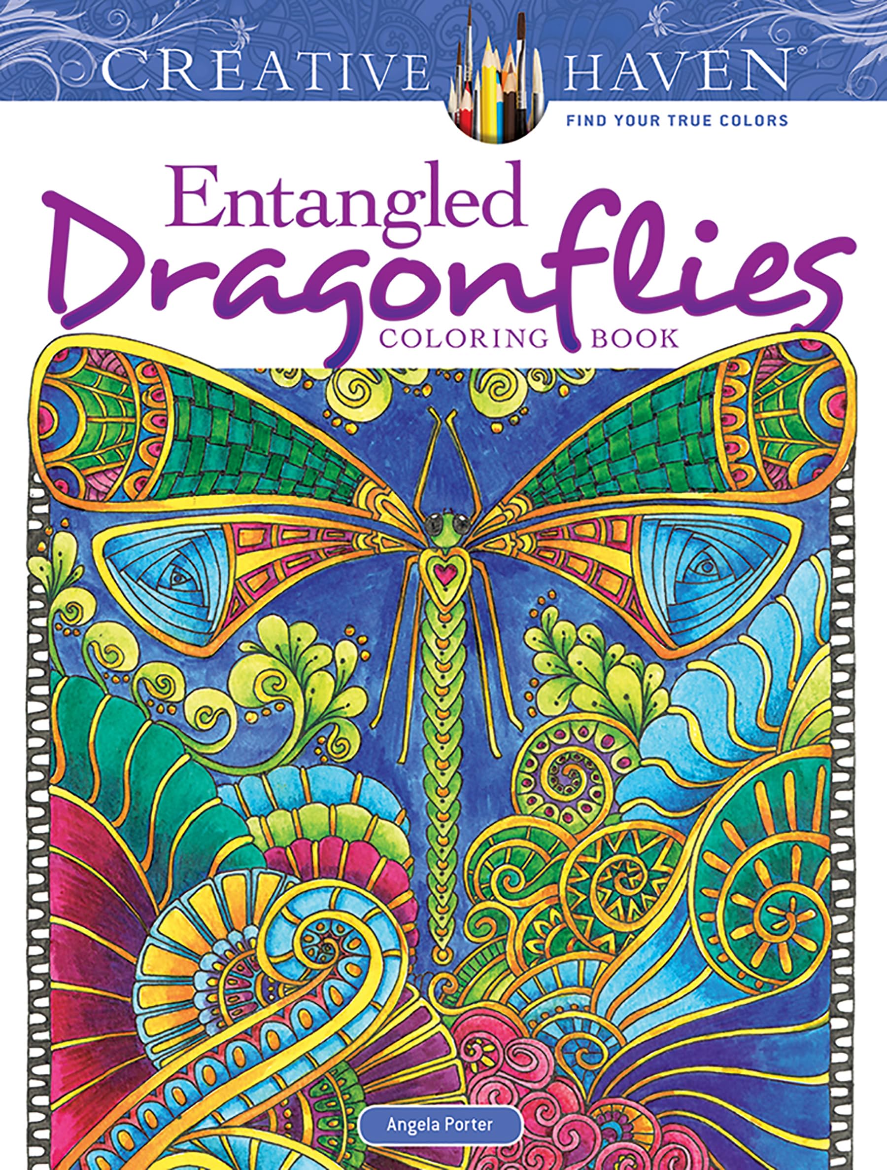 Creative Haven Entangled Dragonflies Coloring Book (Adult Coloring Books: Insects),Used