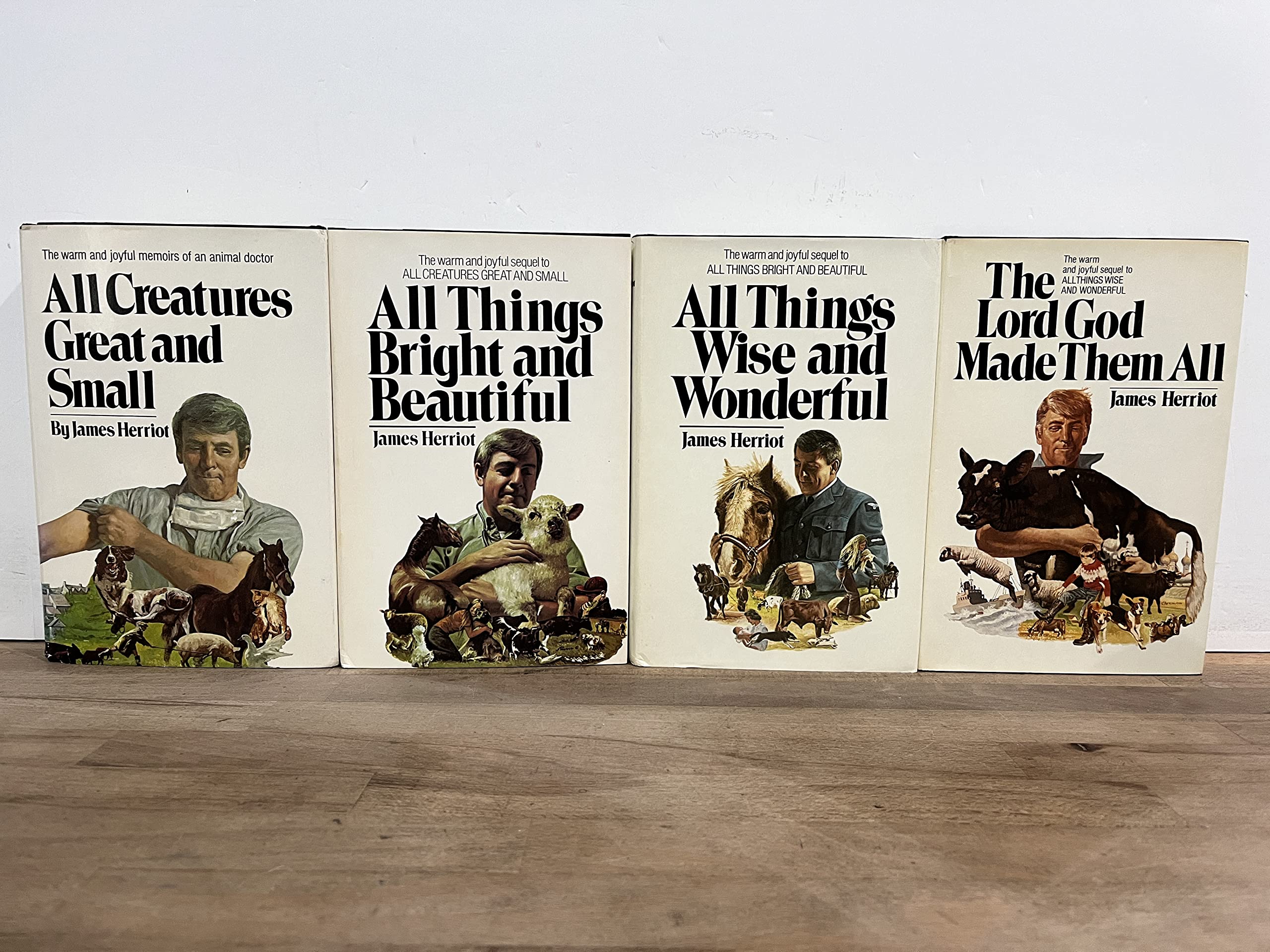 James Herriot's 4 Vol. Set (All Creatures Great and Small, All Things Bright and Beautiful, All Things Wise and Wonderful, The L,Used