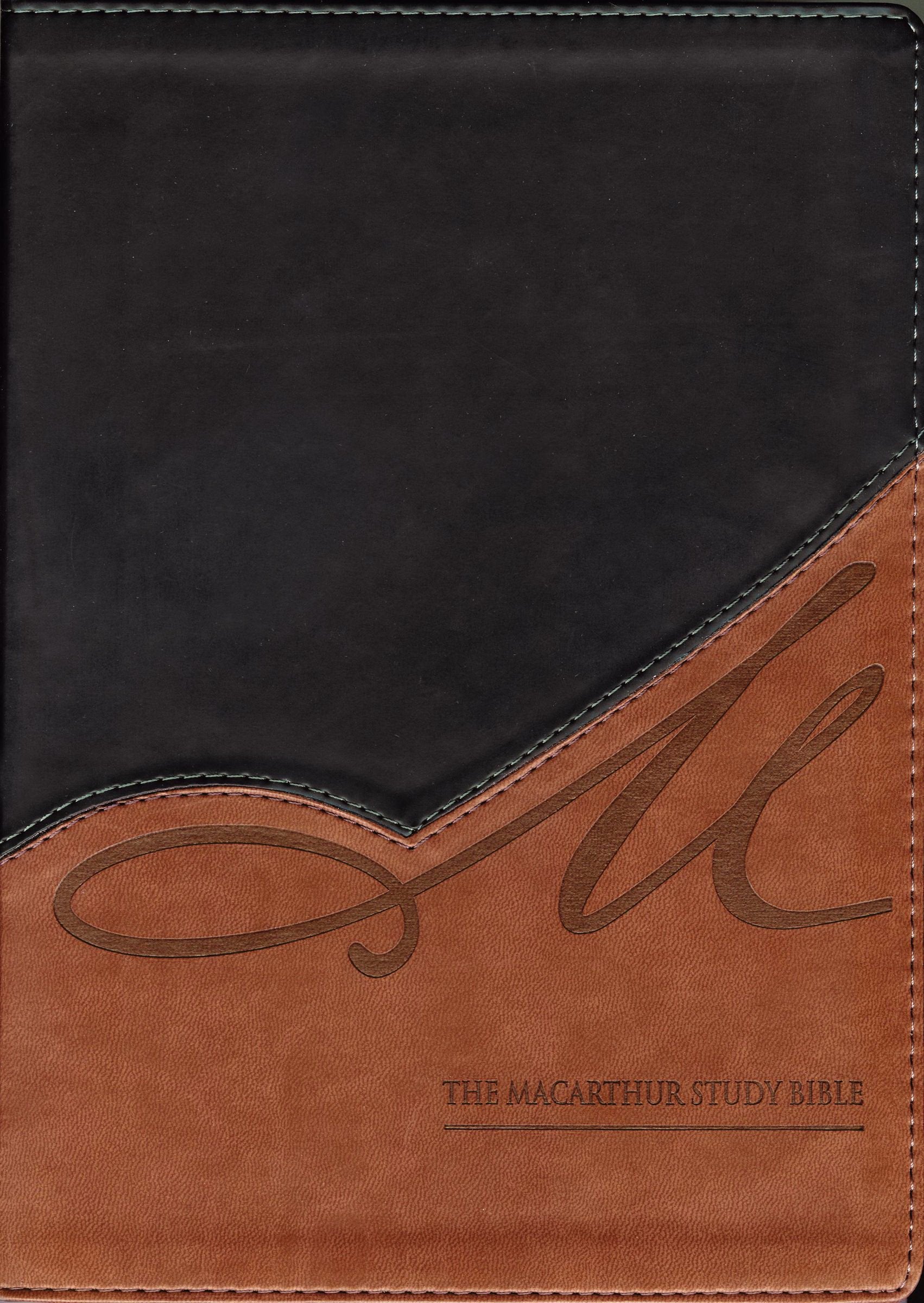 Nkjv, The Macarthur Study Bible, Leathersoft, Black/Brown: Revised And Updated
