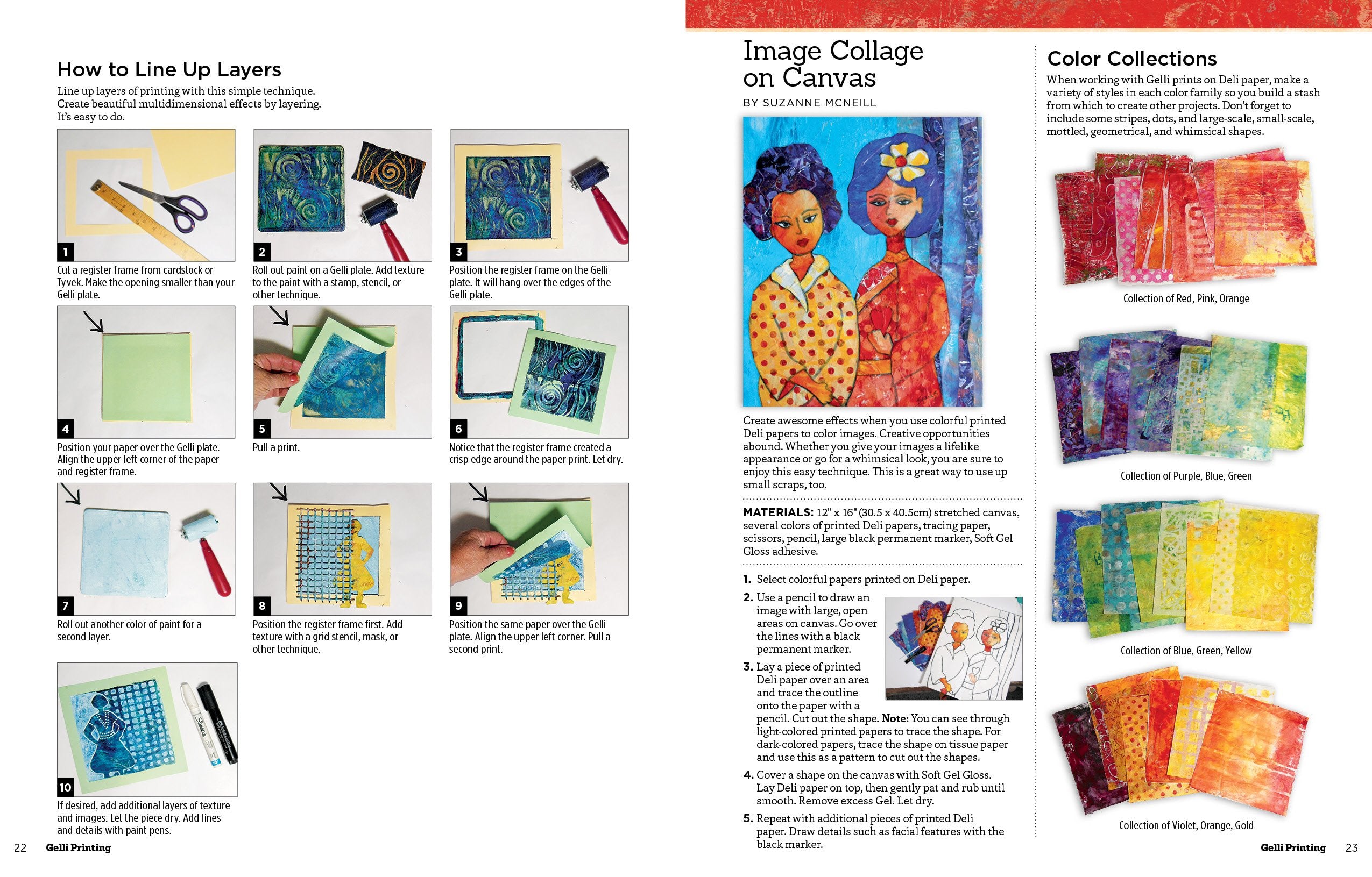 Gelli Printing: Printing Without a Press on Paper and Fabric Using the Gelli(R) Plate (Design Originals) 32 BeginnerFriendly St,Used
