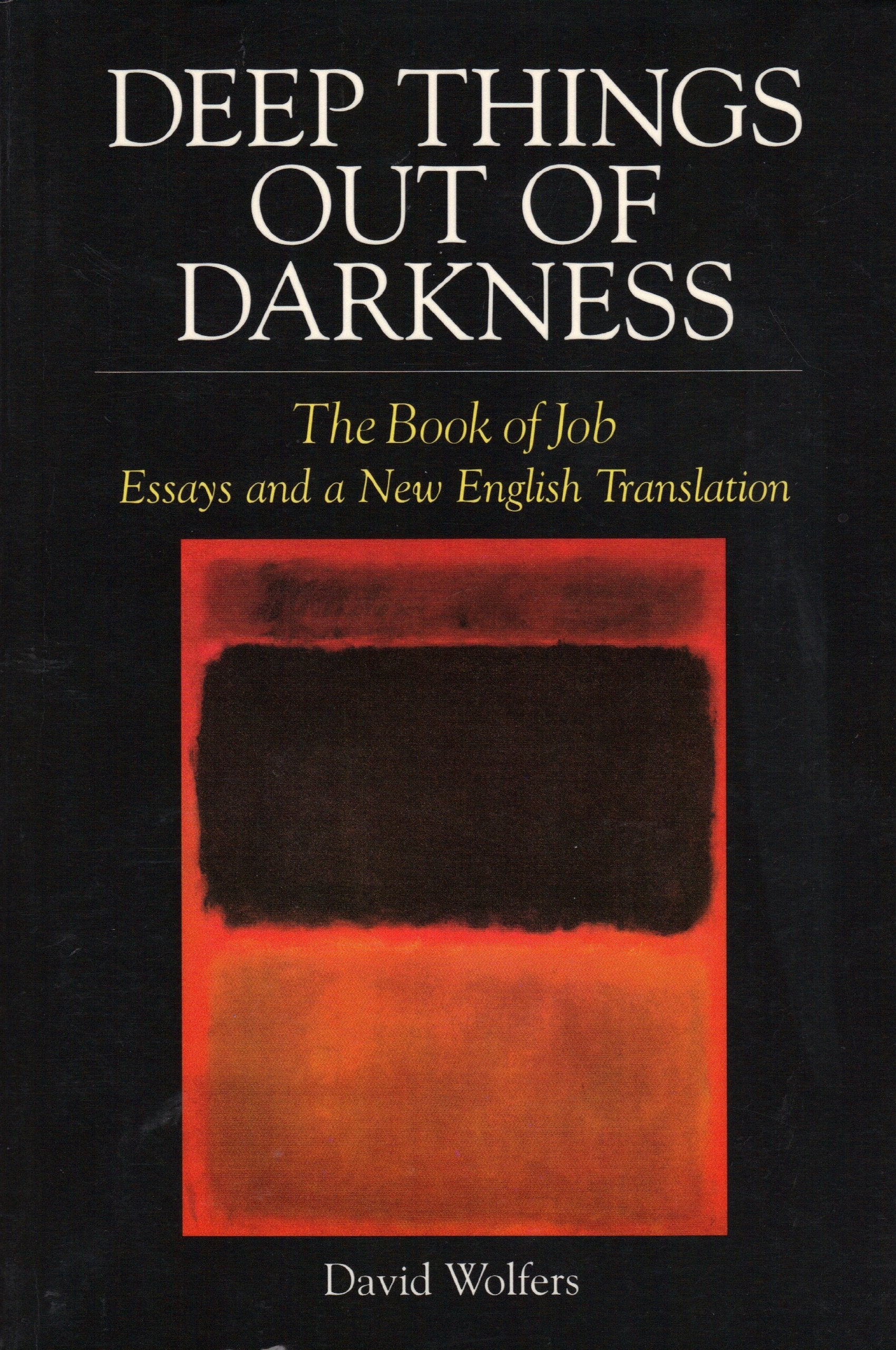 Deep Things Out of Darkness: The Book of Job, Essays and a New English Translation,Used