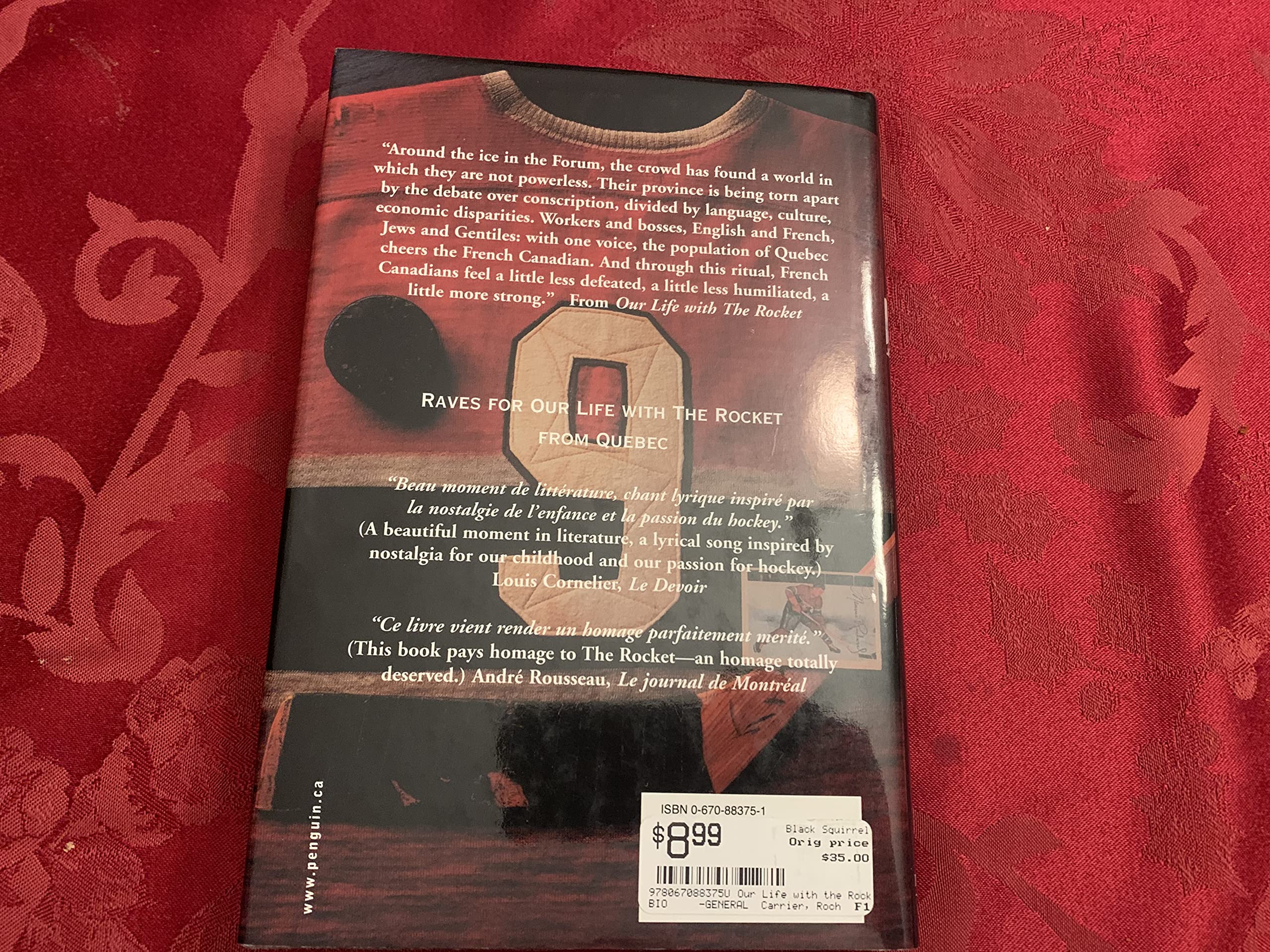 Our life with the Rocket: The Maurice Richard story,Used