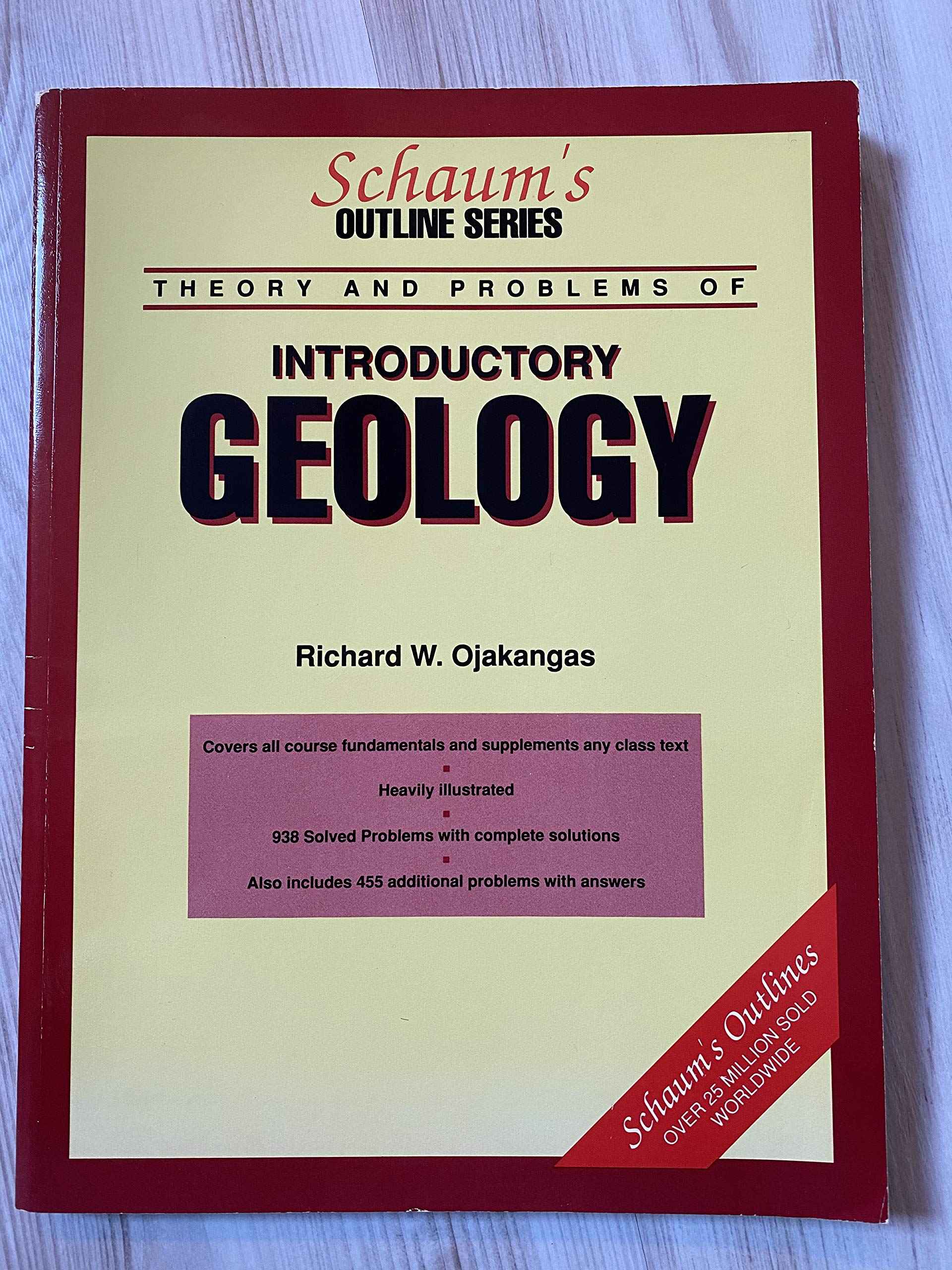 Schaum's Outline of Theory and Problems of Introductory Geology (Schaum's Outlines),Used
