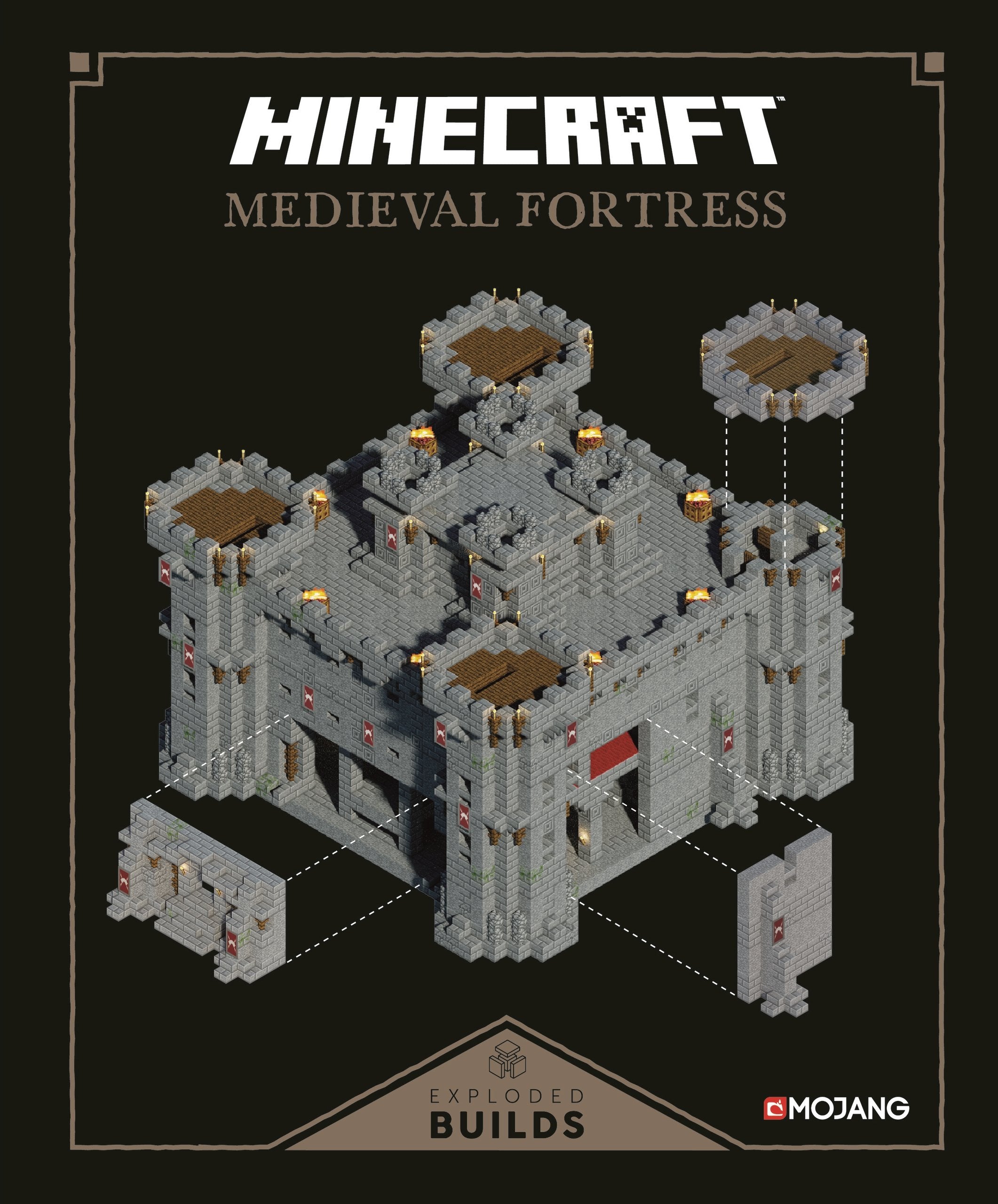 Minecraft: Exploded Builds: Medieval Fortress: An Official Minecraft Book from Mojang,Used