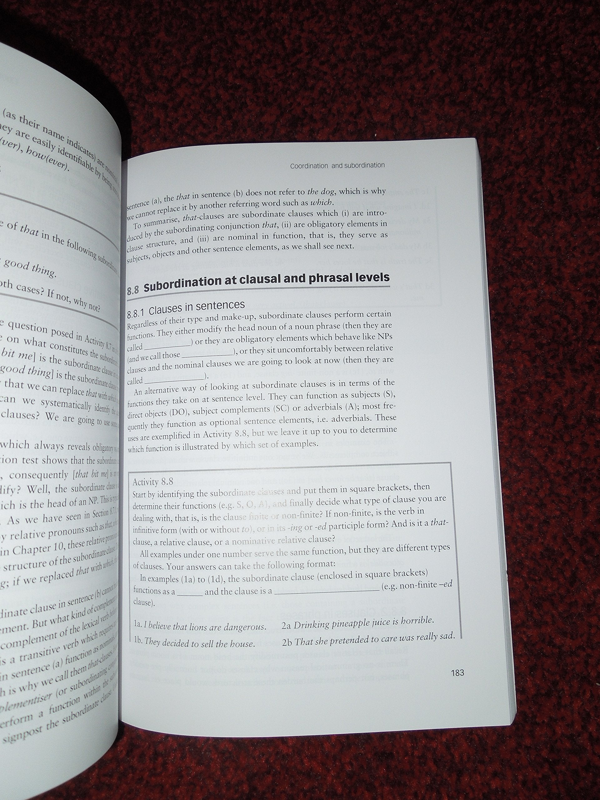 English Words and Sentences: An Introduction (Cambridge Introductions to the English Language),Used