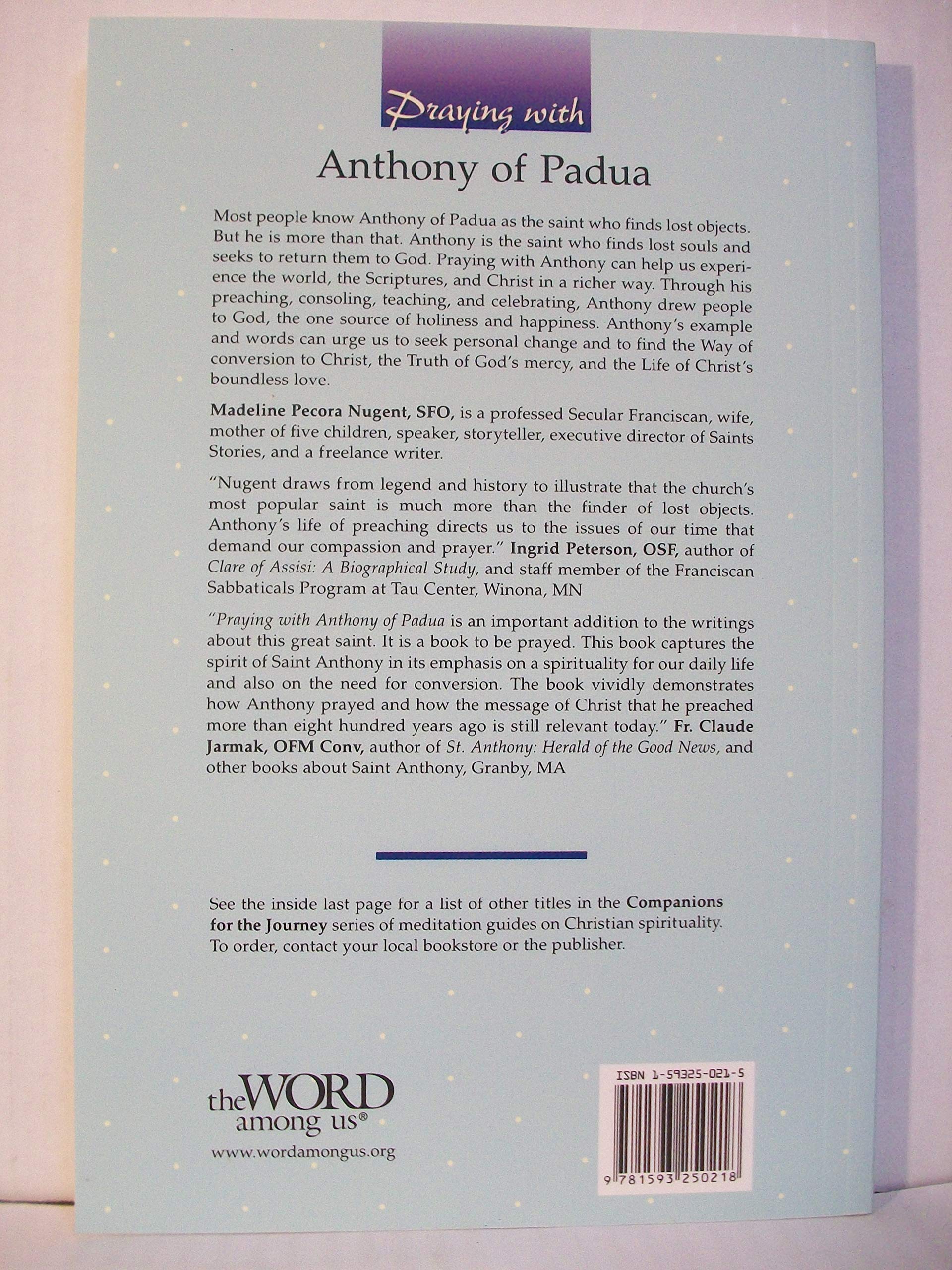 Praying With Anthony of Padua,Used
