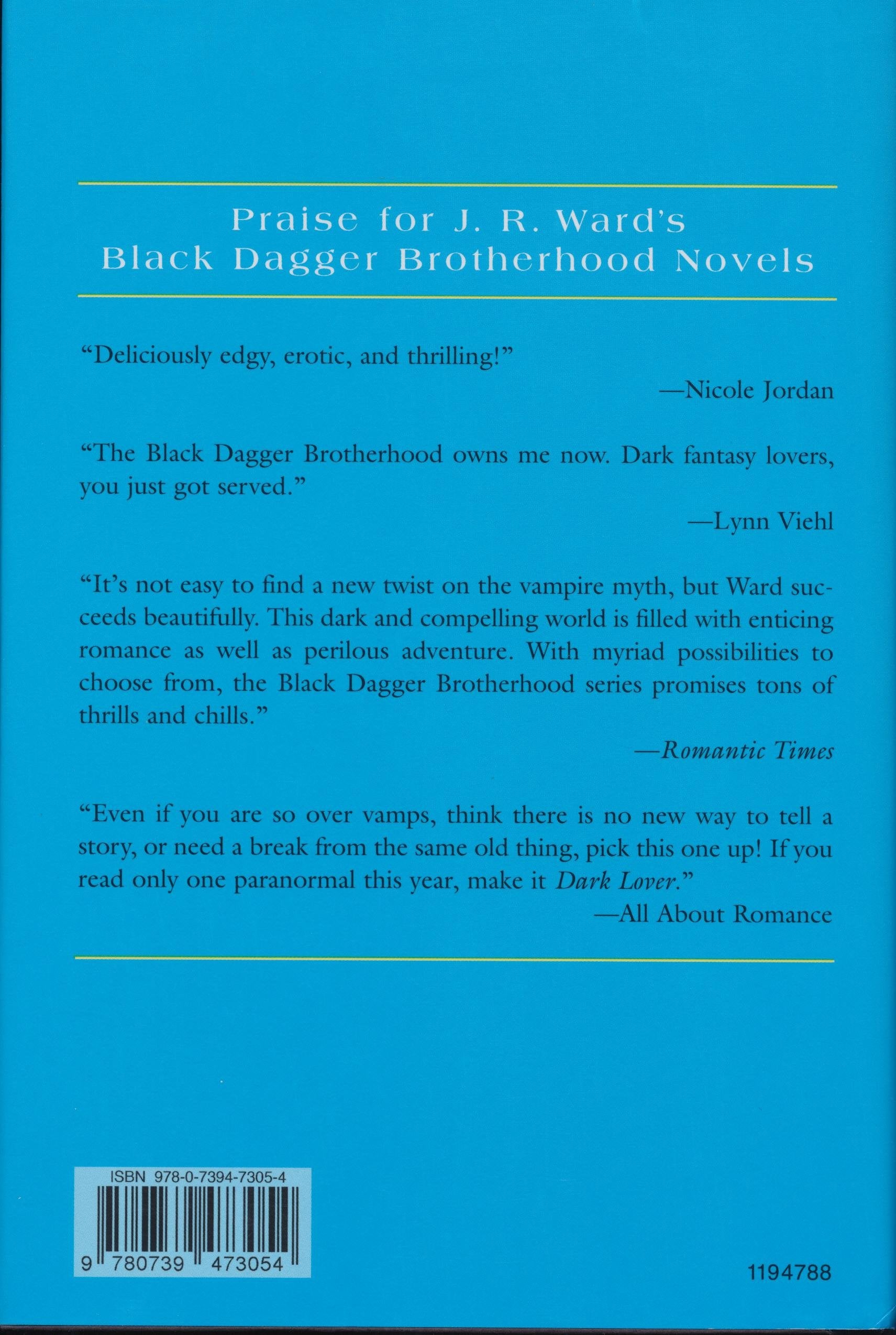 Dark Lover / Lover Eternal (Black Dagger Brotherhood),Used