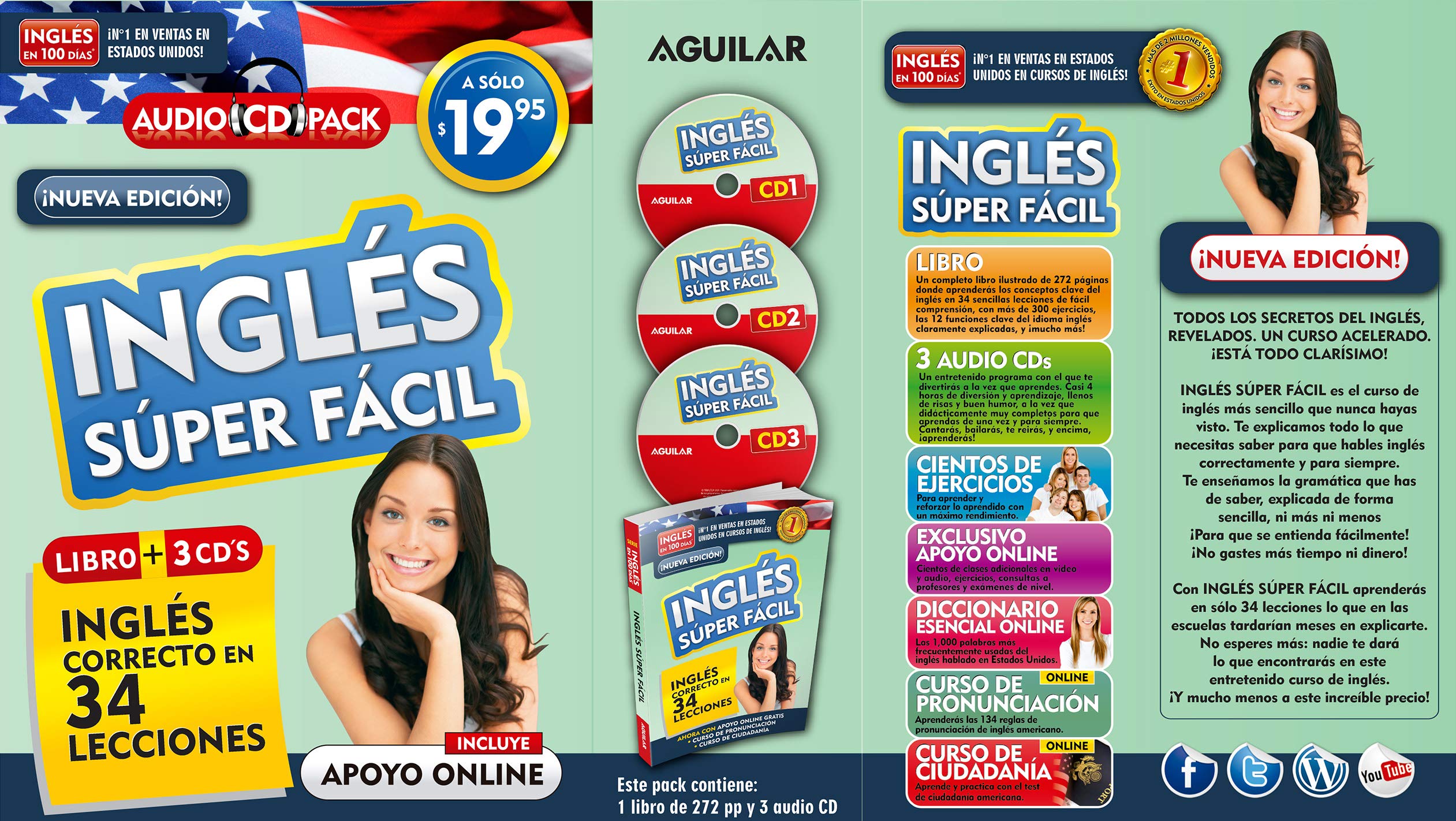 Ingls en 100 das  Ingls sper fcil (Audiopack) / English in 100 Days  Very Easy English Audio Pack (Spanish Edition),Used