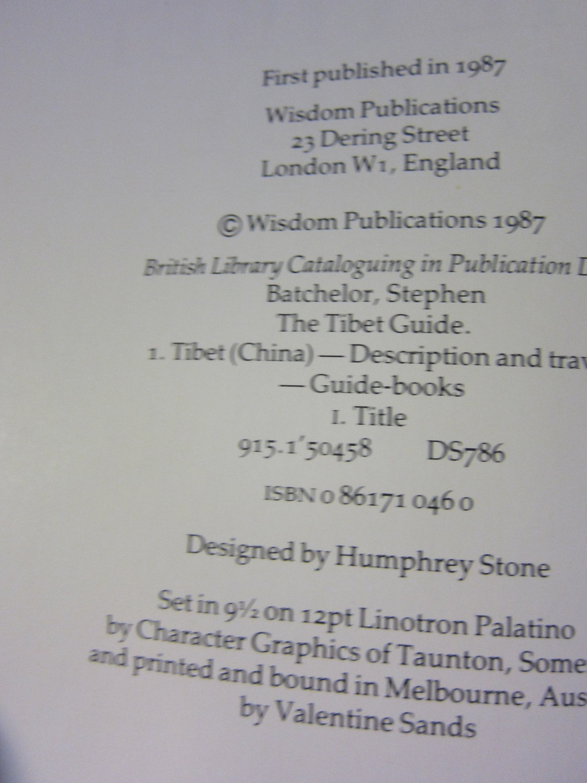Tibet Guide,Used