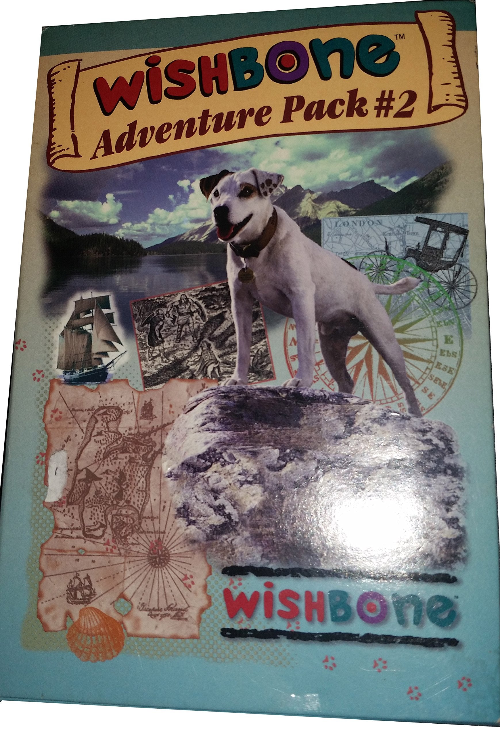 Wishbone Adventure Pack #2 Boxed Set Hunchdog of Notre Dame, Digging Up the Past, The Mutt in the Iron Muzzle,New