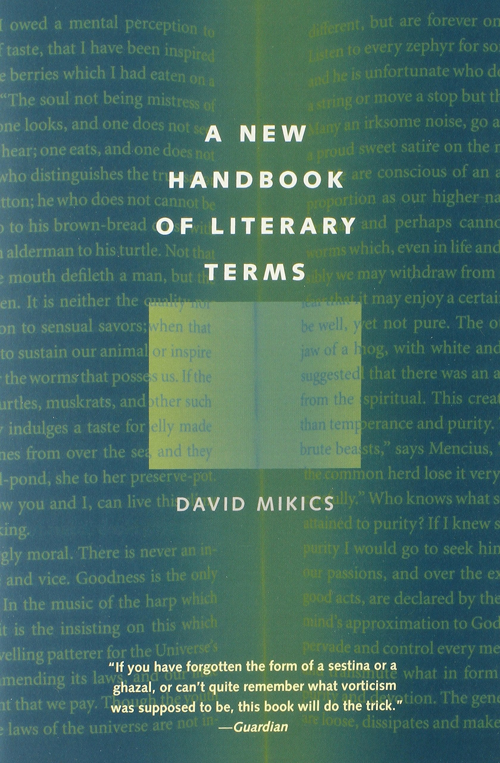 A New Handbook of Literary Terms,Used