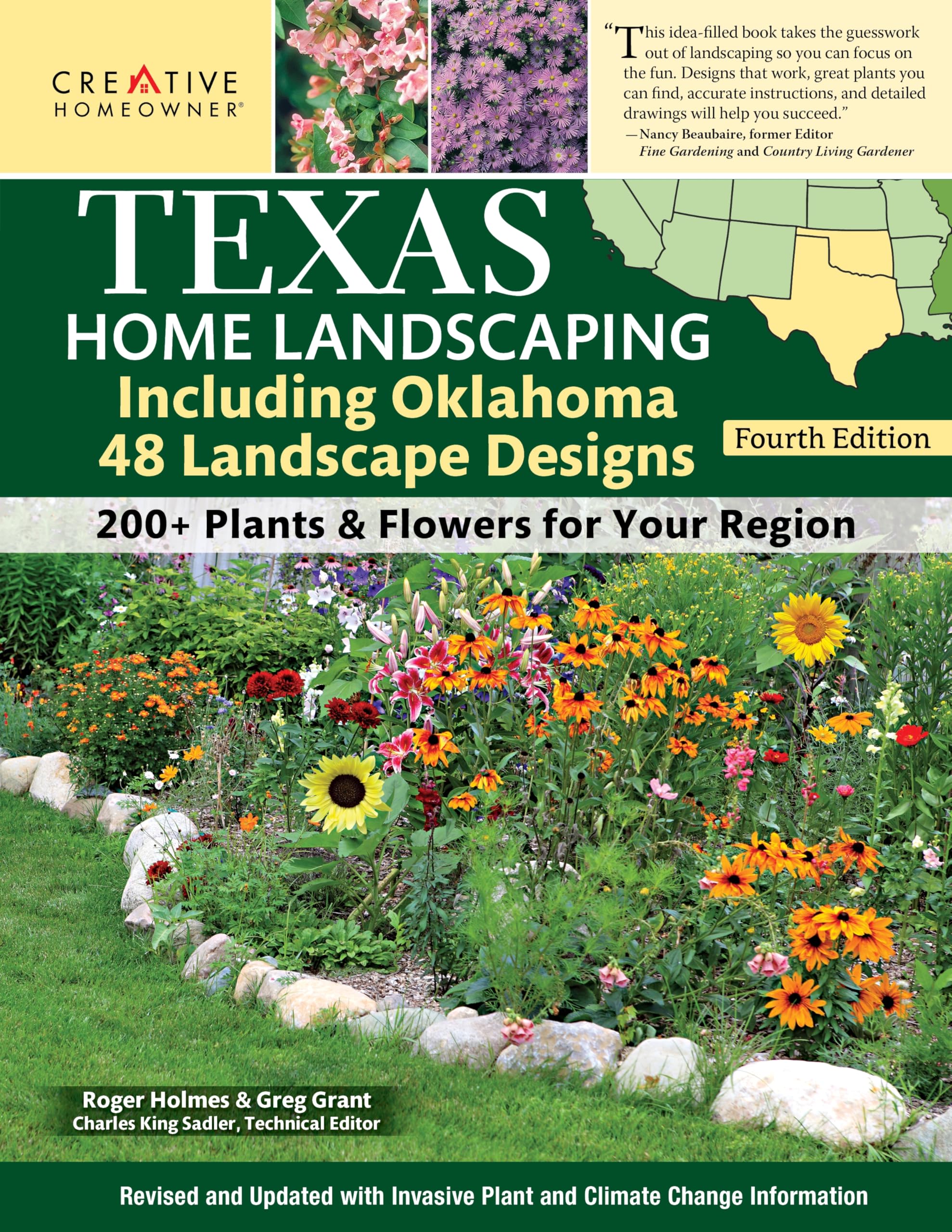 Texas Home Landscaping, including Oklahoma, 4th Edition: 48 Landscape Designs with 200+ Plants & Flowers for Your Region (Creati,New