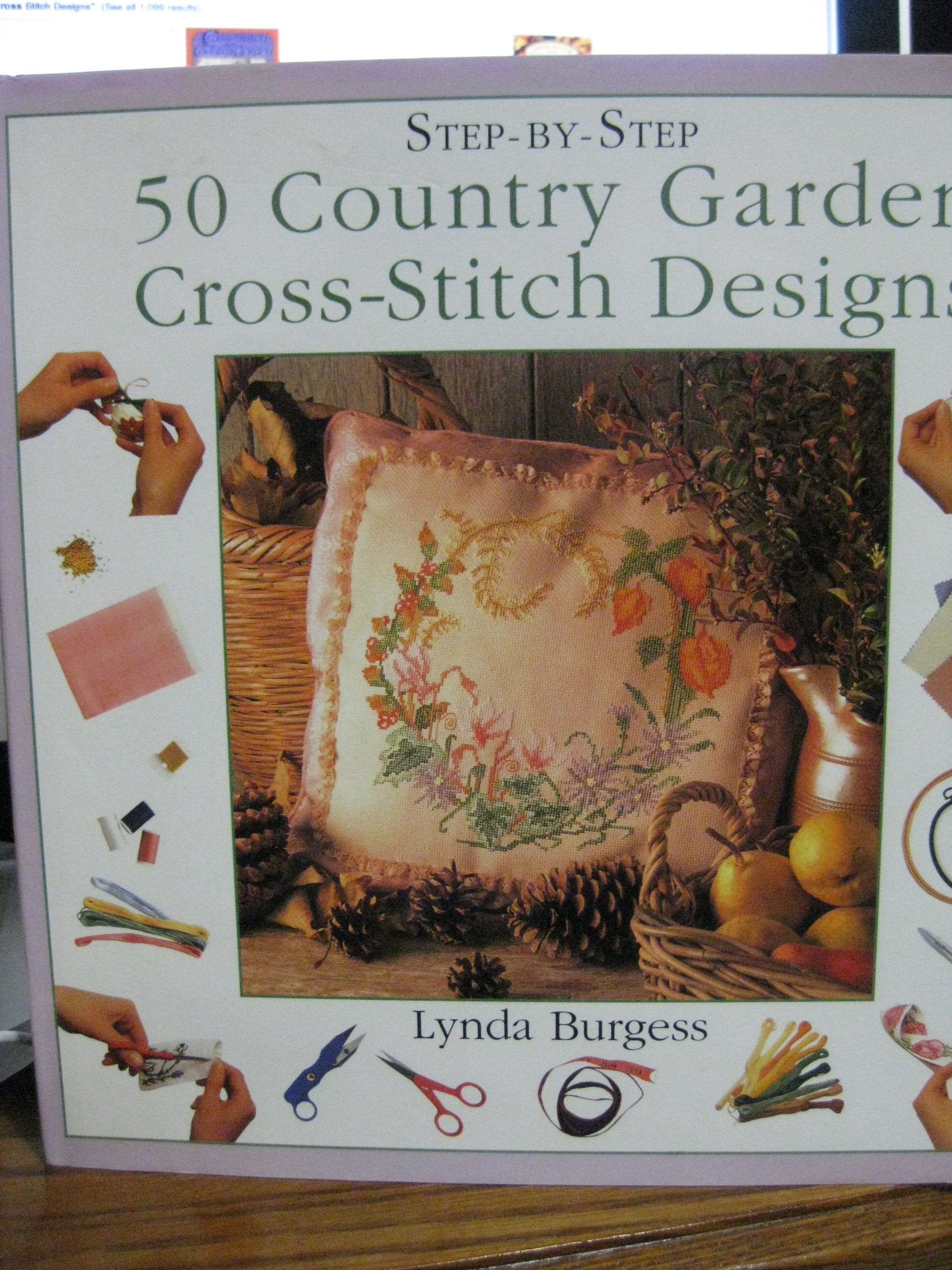 50 Country Garden CrossStitch Designs (StepByStep Series),Used