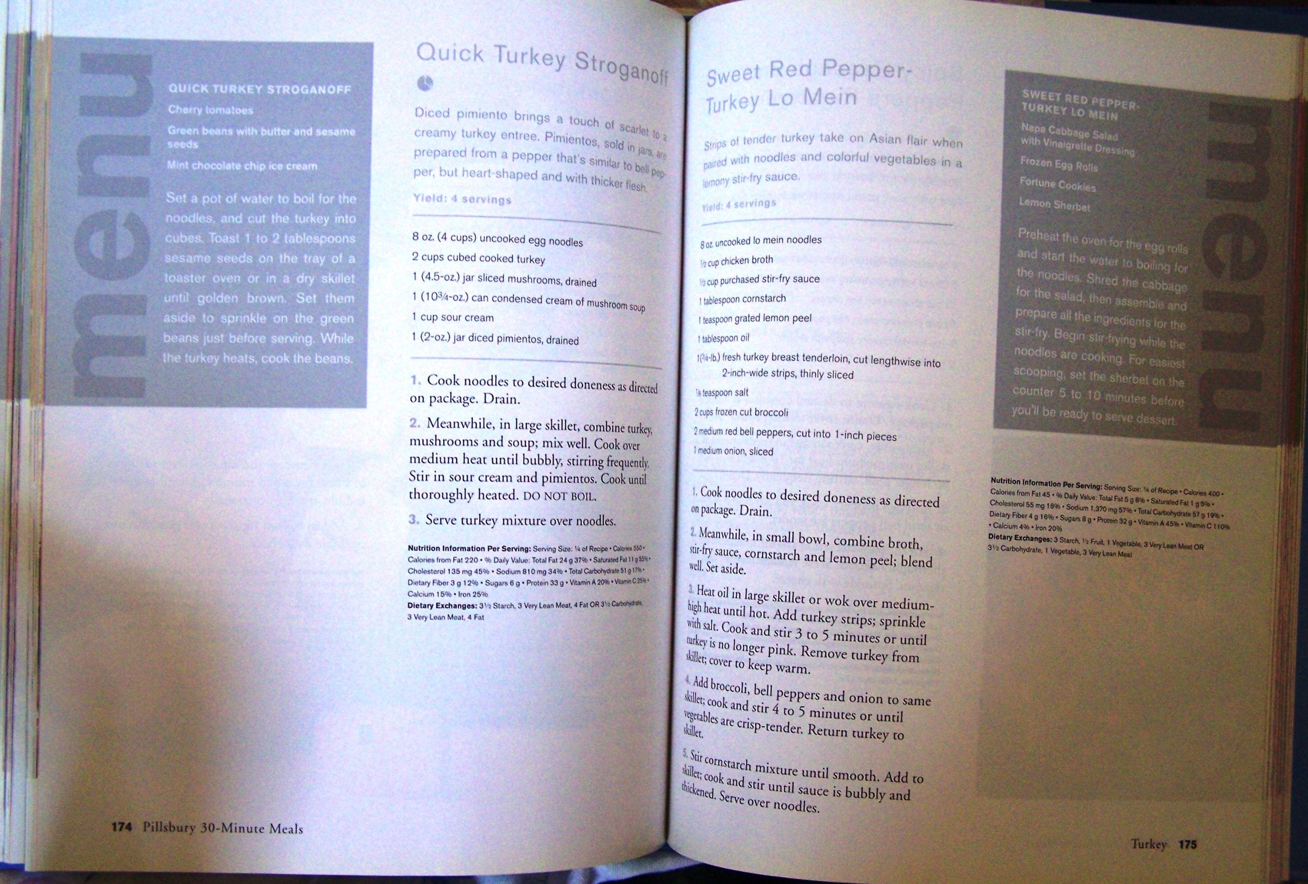 Pillsbury ThirtyMinute Meals,Used