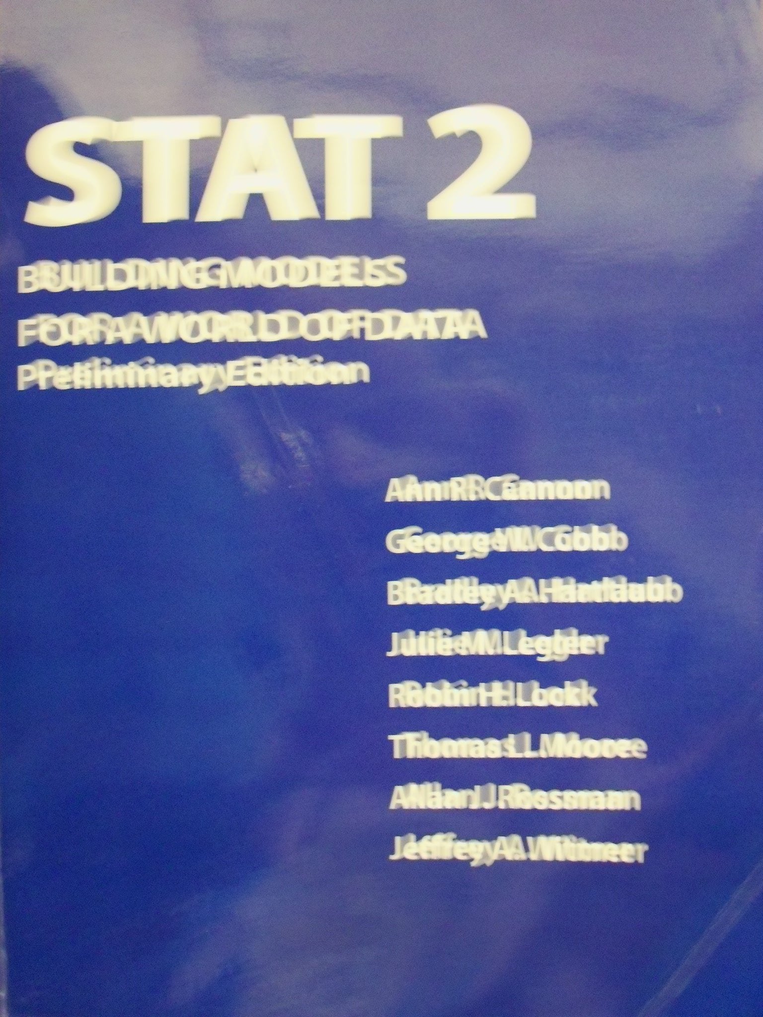 Stat2 Building Models for a World of Data (Preliminary Edition),Used