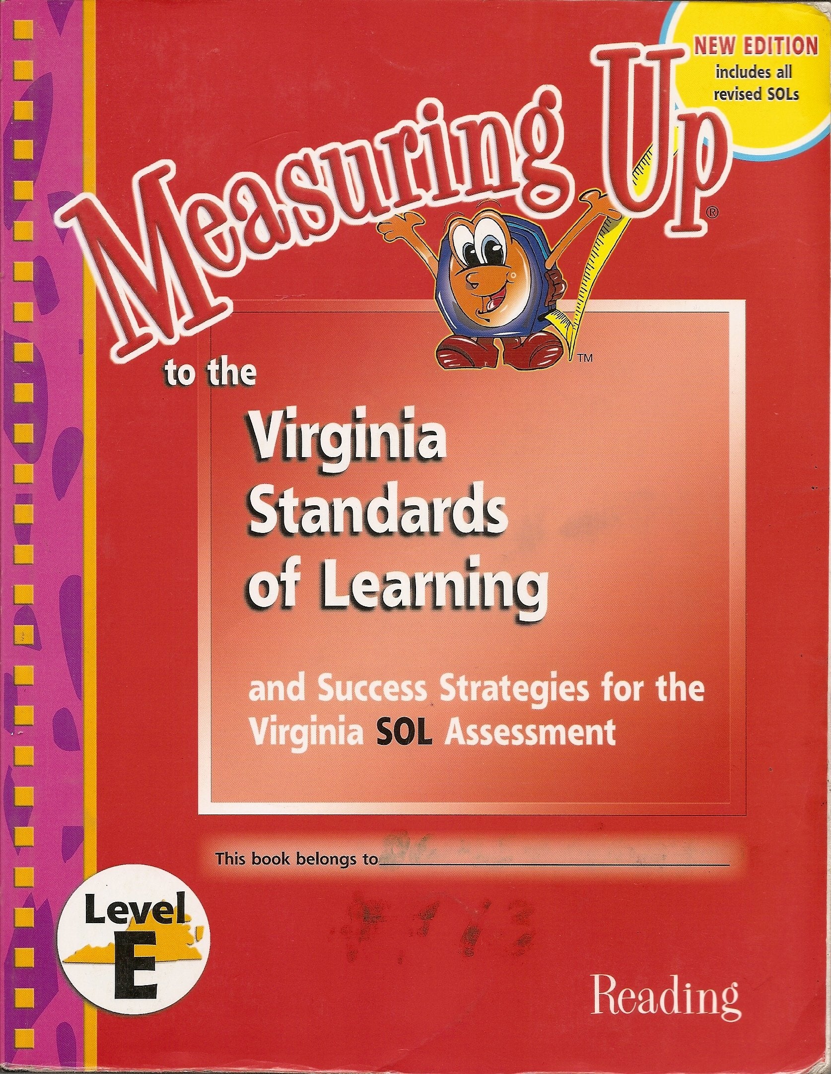 Measuring Up to the Virginia Standards of Learning, Level E Reading,Used