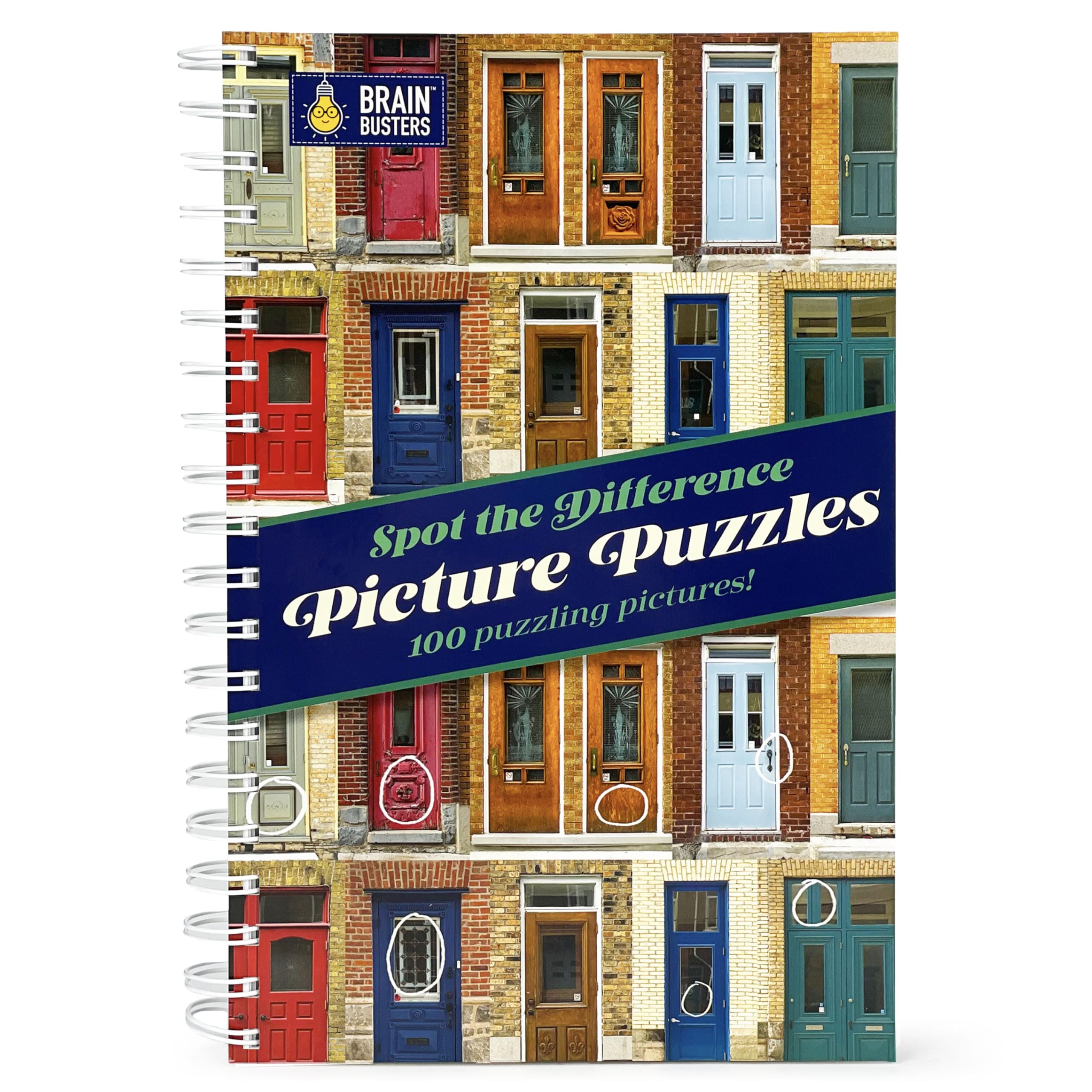 Picture Puzzles: Spot The Difference: More Than 1,000 Differences To Find! Adult Puzzle Book Includes Spiral Bound / Lay Flat De