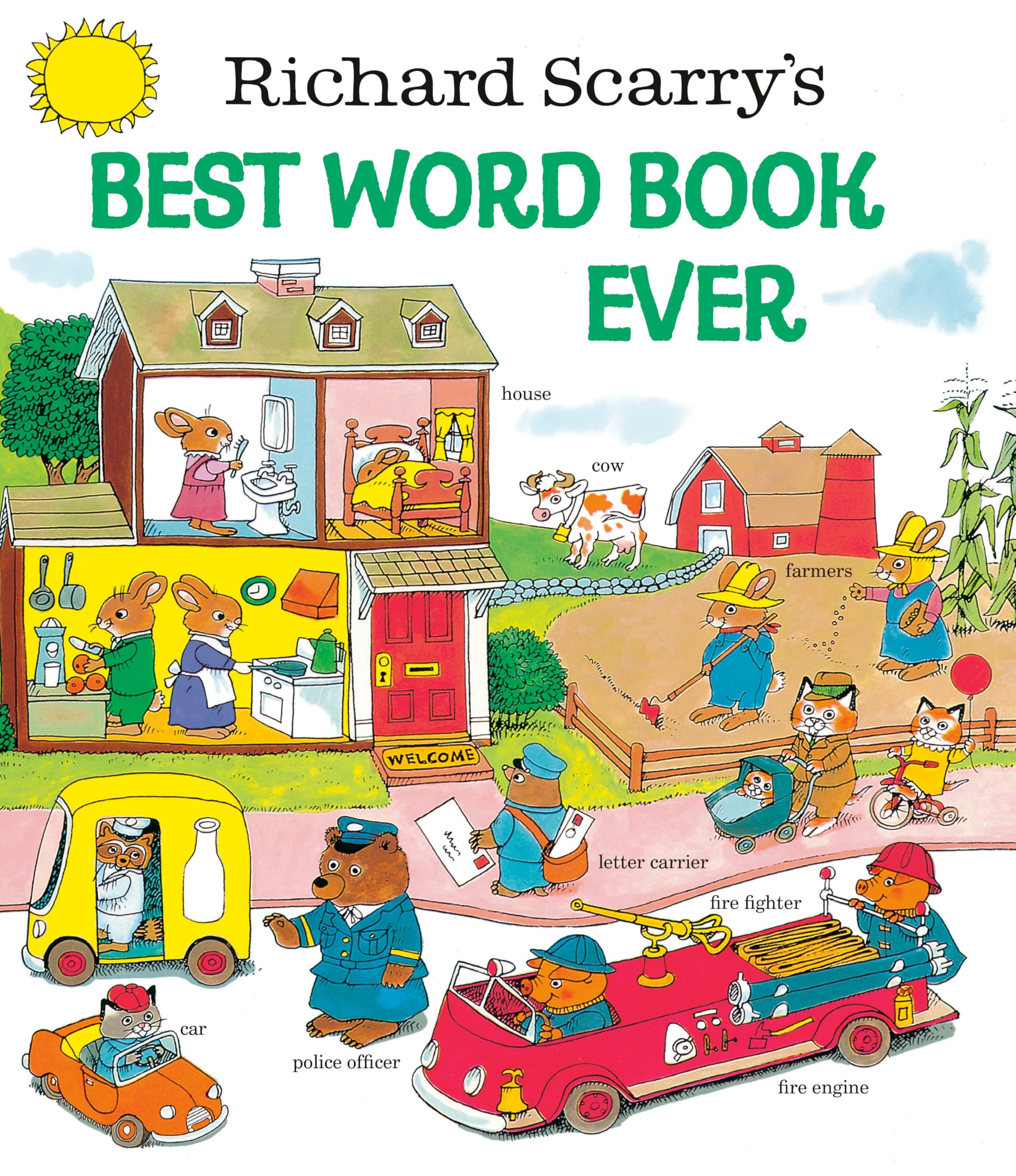 Richard Scarry's Best Word Book Ever (Giant Golden Book),Used