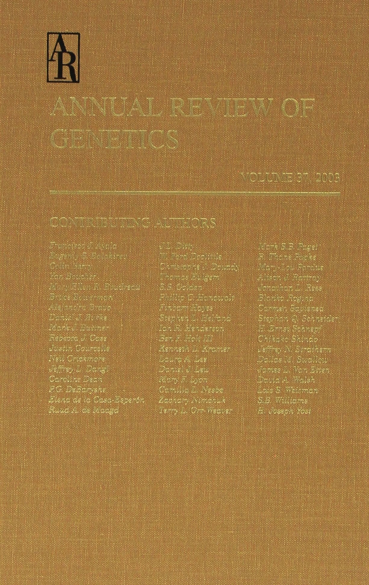 Annual Review of Genetics 2003: 37,Used