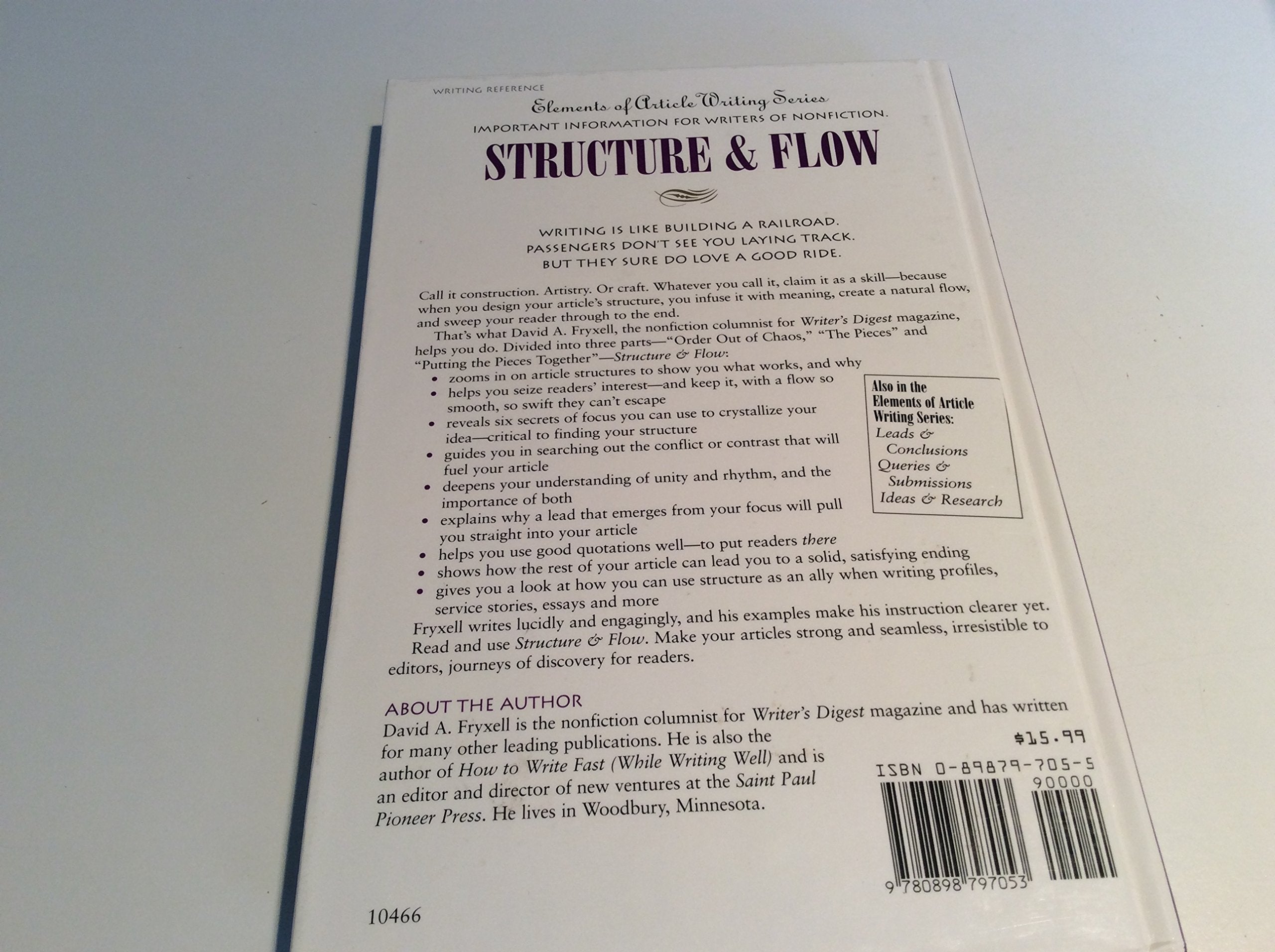 Structure & Flow (Elements of Article Writing),Used
