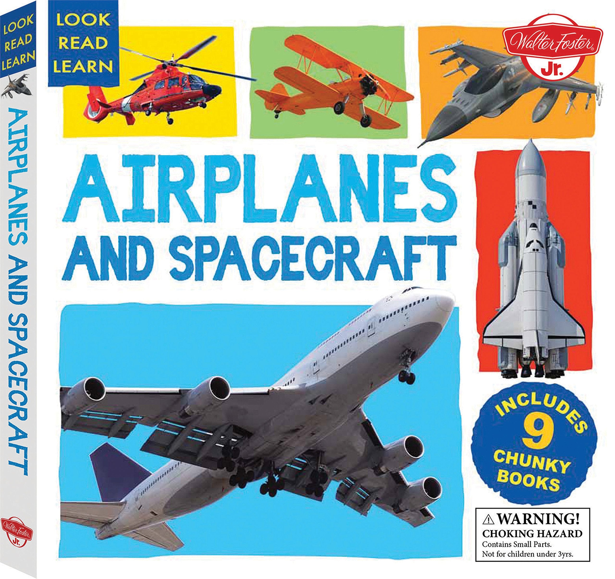 Airplanes And Spacecraft: Includes 9 Chunky Books (Look, Read, Learn)