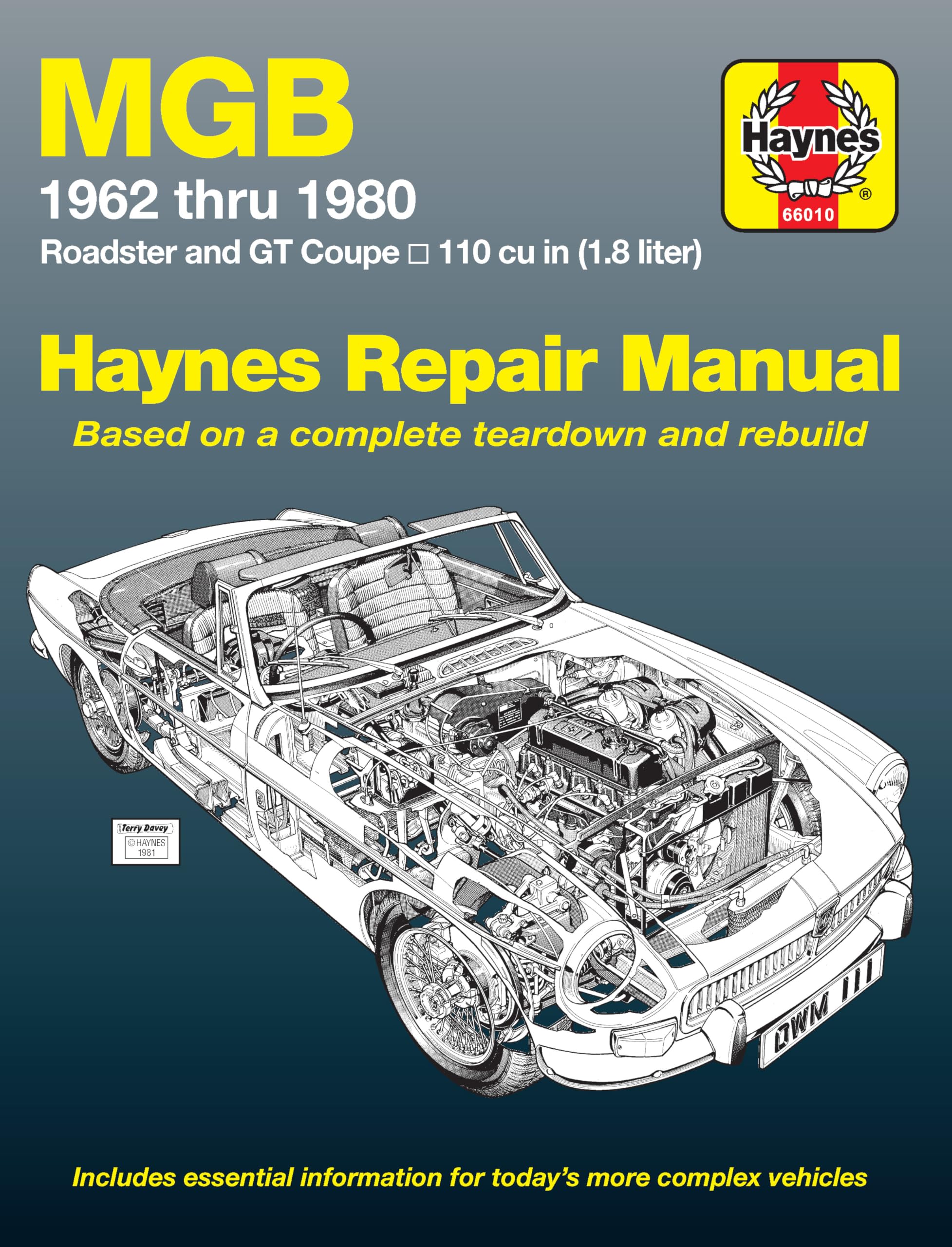 Mgb Automotive Repair Manual: 19621980 Mgb Roadster And Gt Coupe With 1798 Cc (110 Cu In Engine) (Haynes Manuals),New