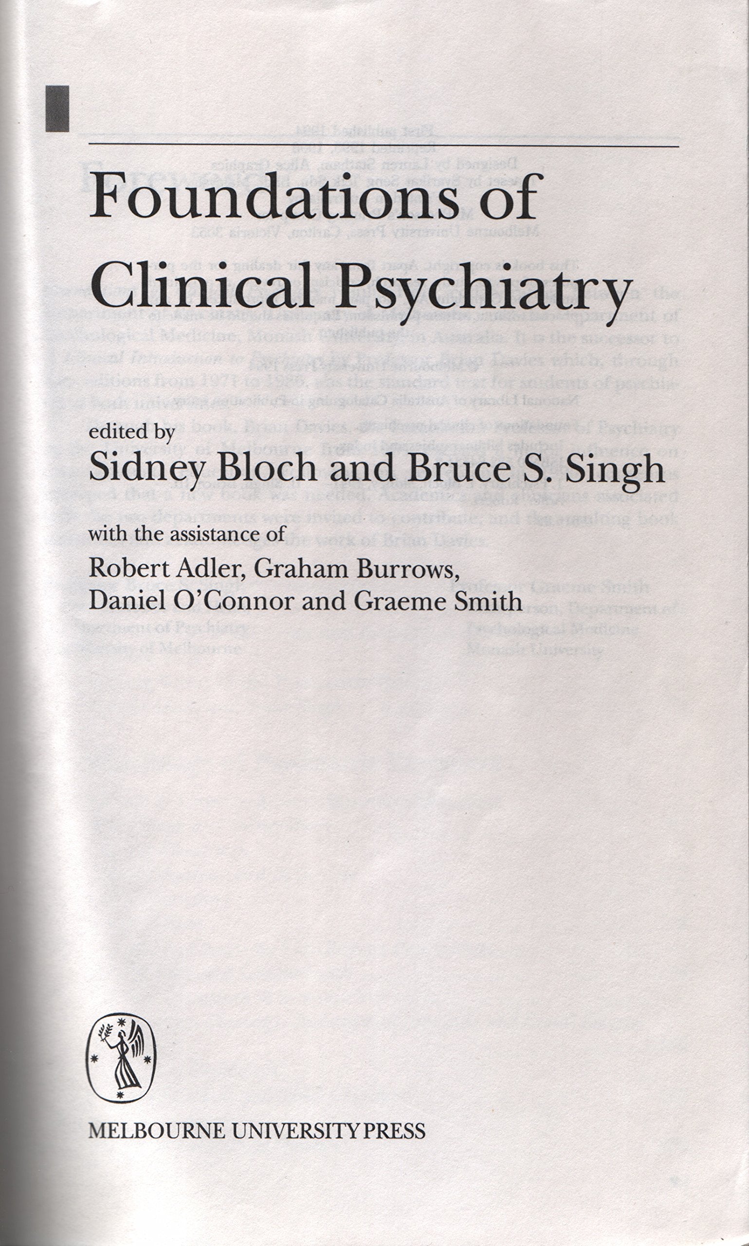 Foundations of Clinical Psychiatry,Used