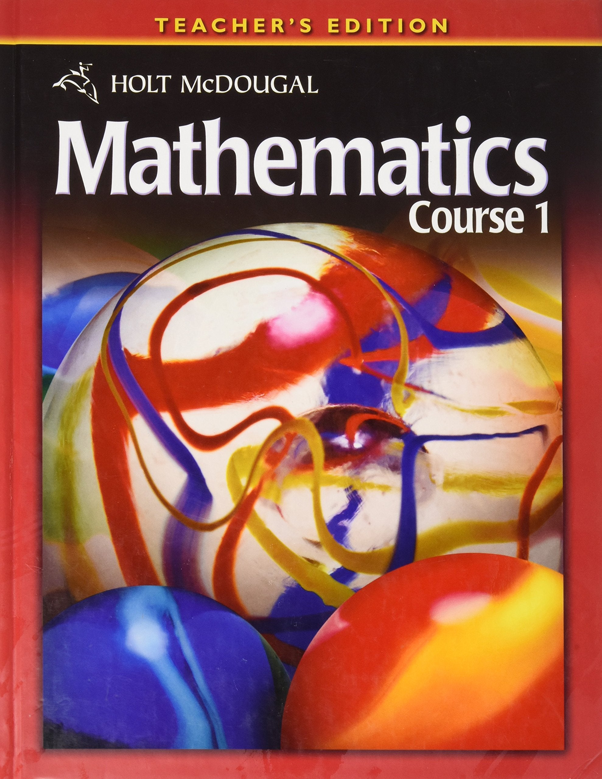 Holt McDougal Mathematics Course 1, Teacher's Edition,Used