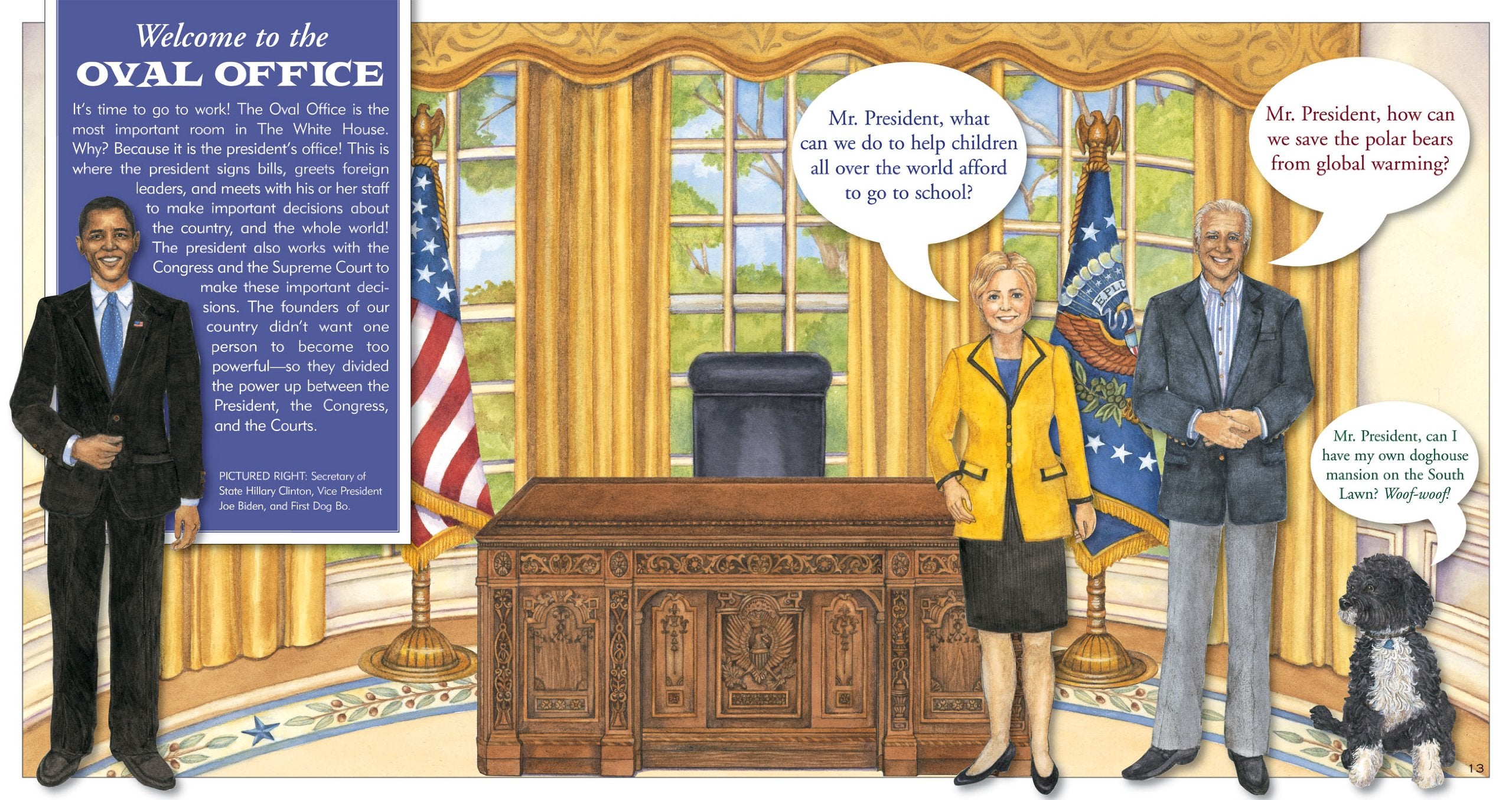 Welcome to the White House (A Book and Paper Doll FoldOut Play Set),Used
