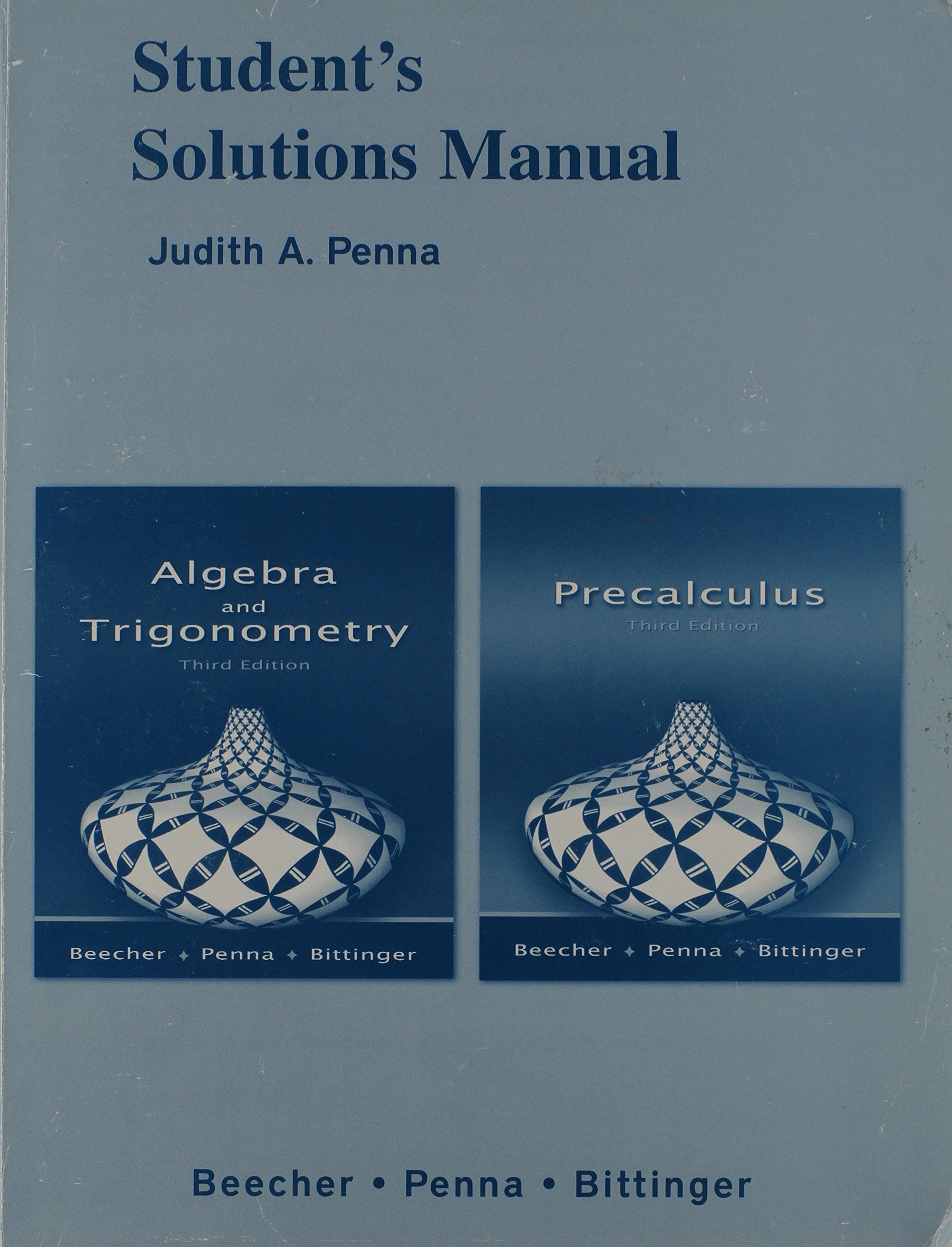 Algebra & Trigonometry Solutions Manual,Used