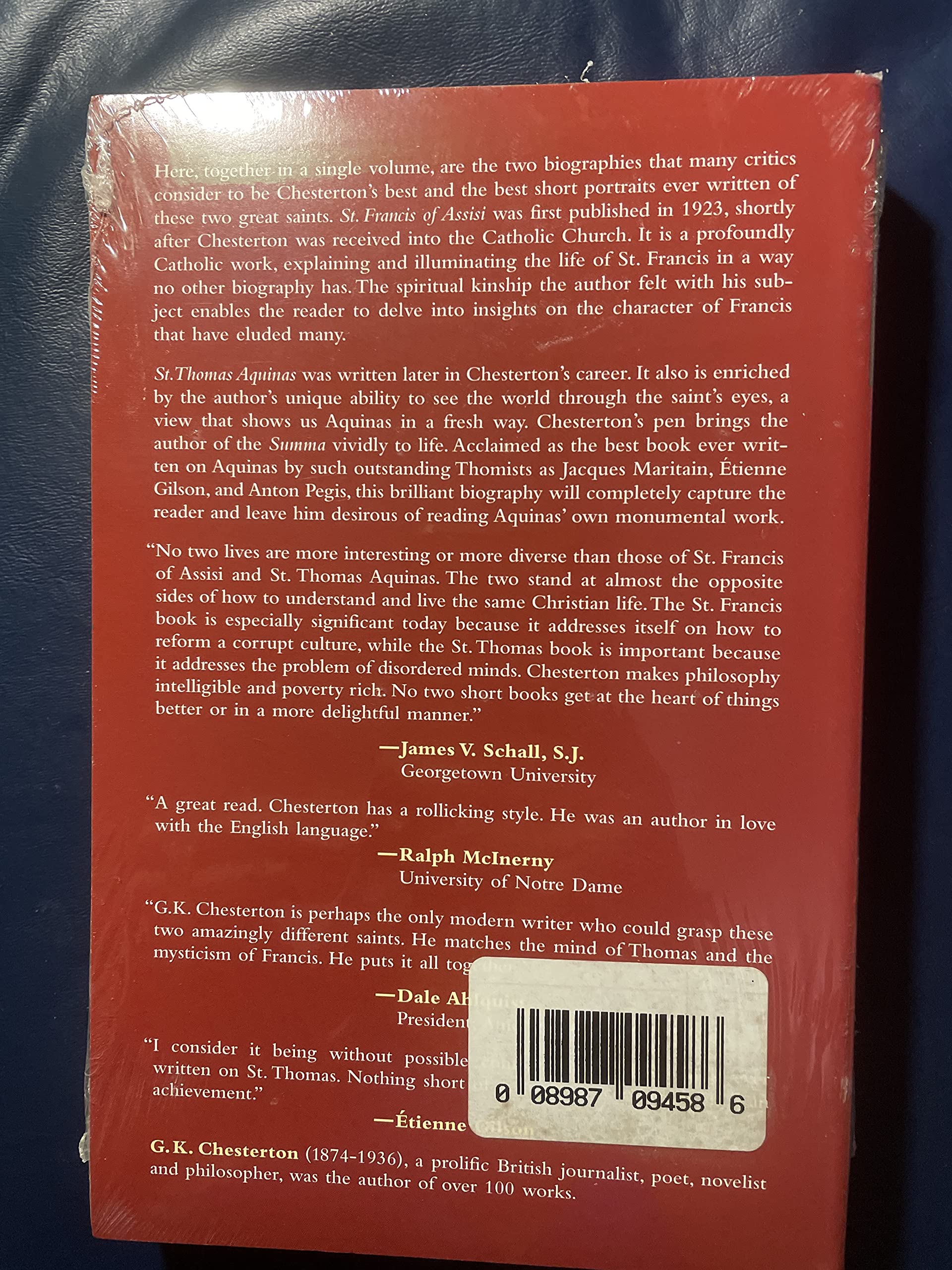 St. Thomas Aquinas and St. Francis of Assisi: With Introductions by Ralph McInerny and Joseph Pearce,Used