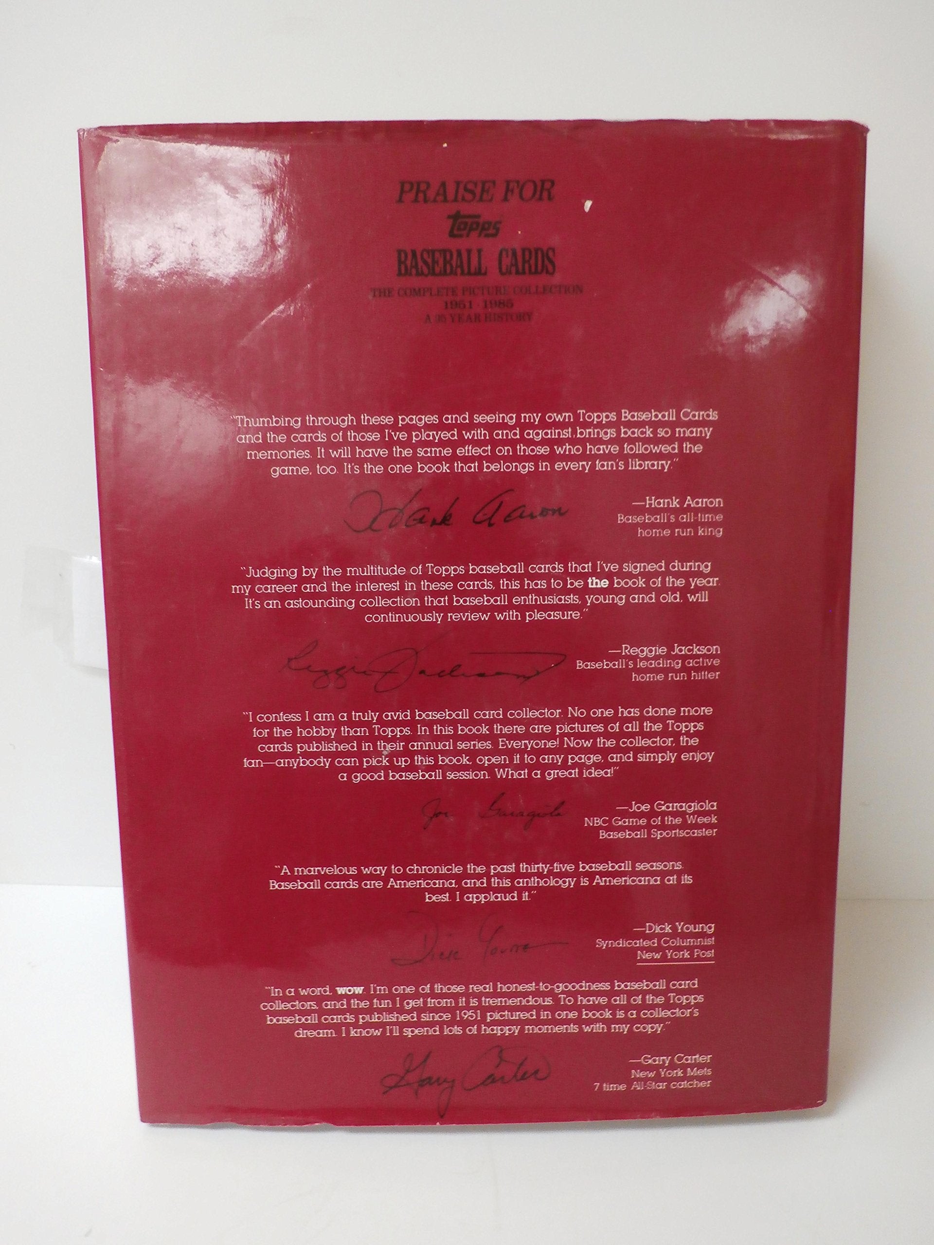 Topps Baseball Cards: The Complete Picture Collection (A 35Year History, 19511985),New