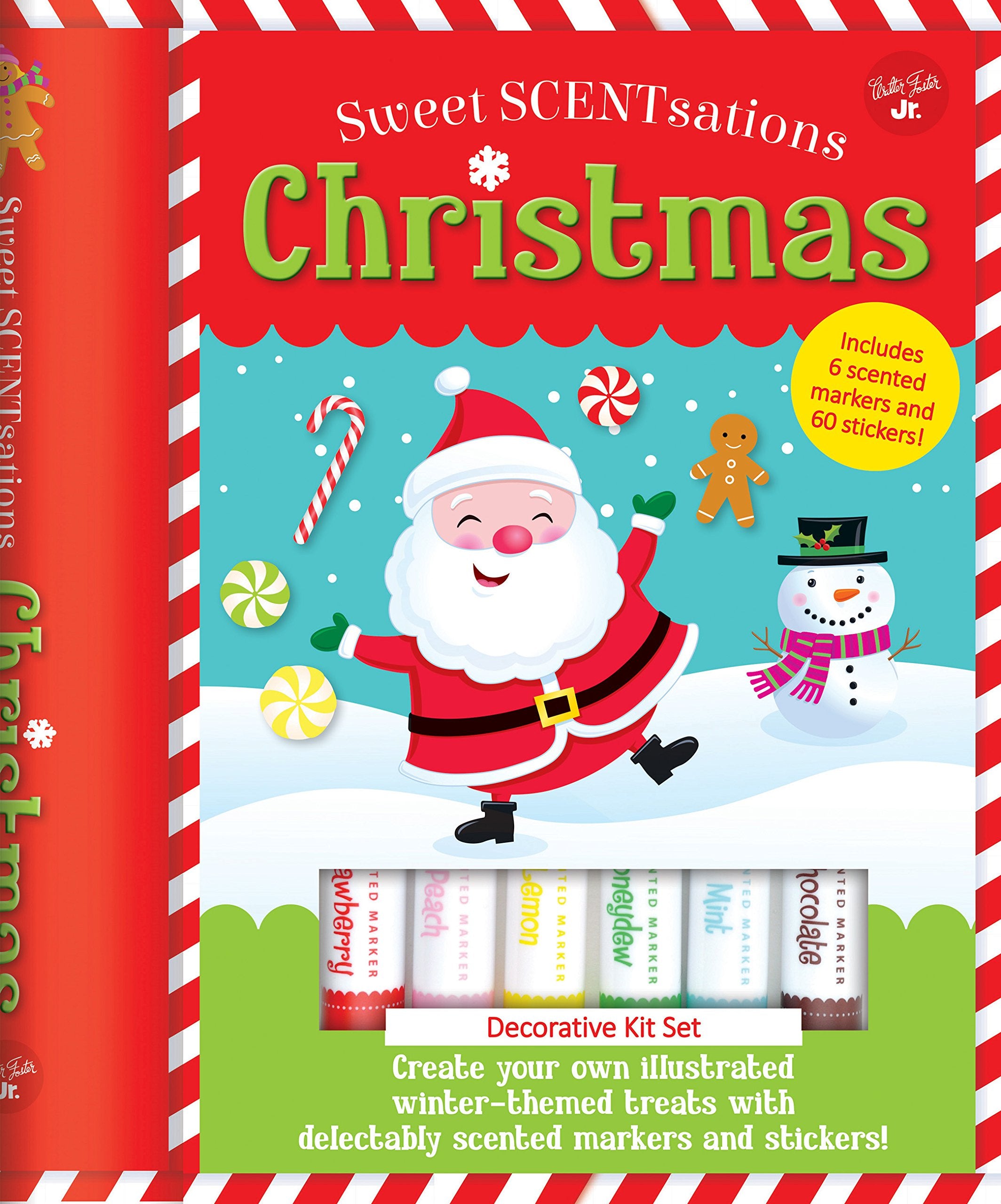 Christmas: Create Your Own Illustrated Winterthemed Treats With Delectably Scented Markers And Stickers!  Includes 6 Scented M