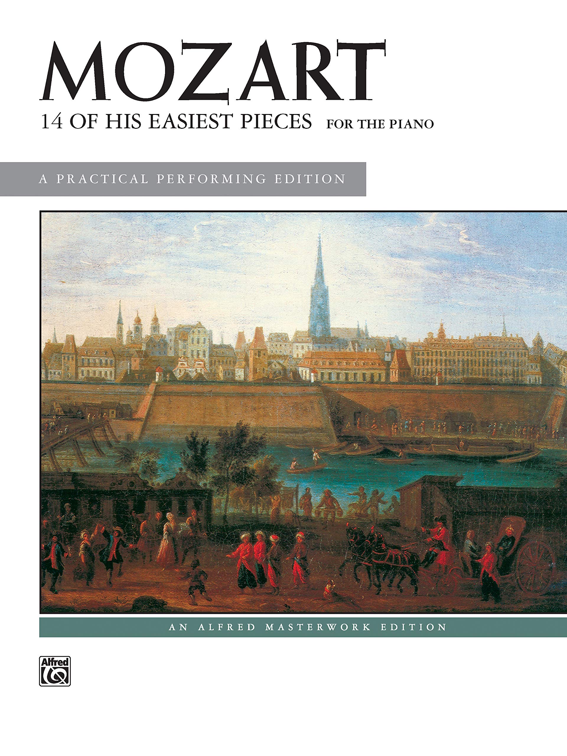 Mozart 14 of His Easiest Piano Pieces (Alfred Masterwork Edition),Used