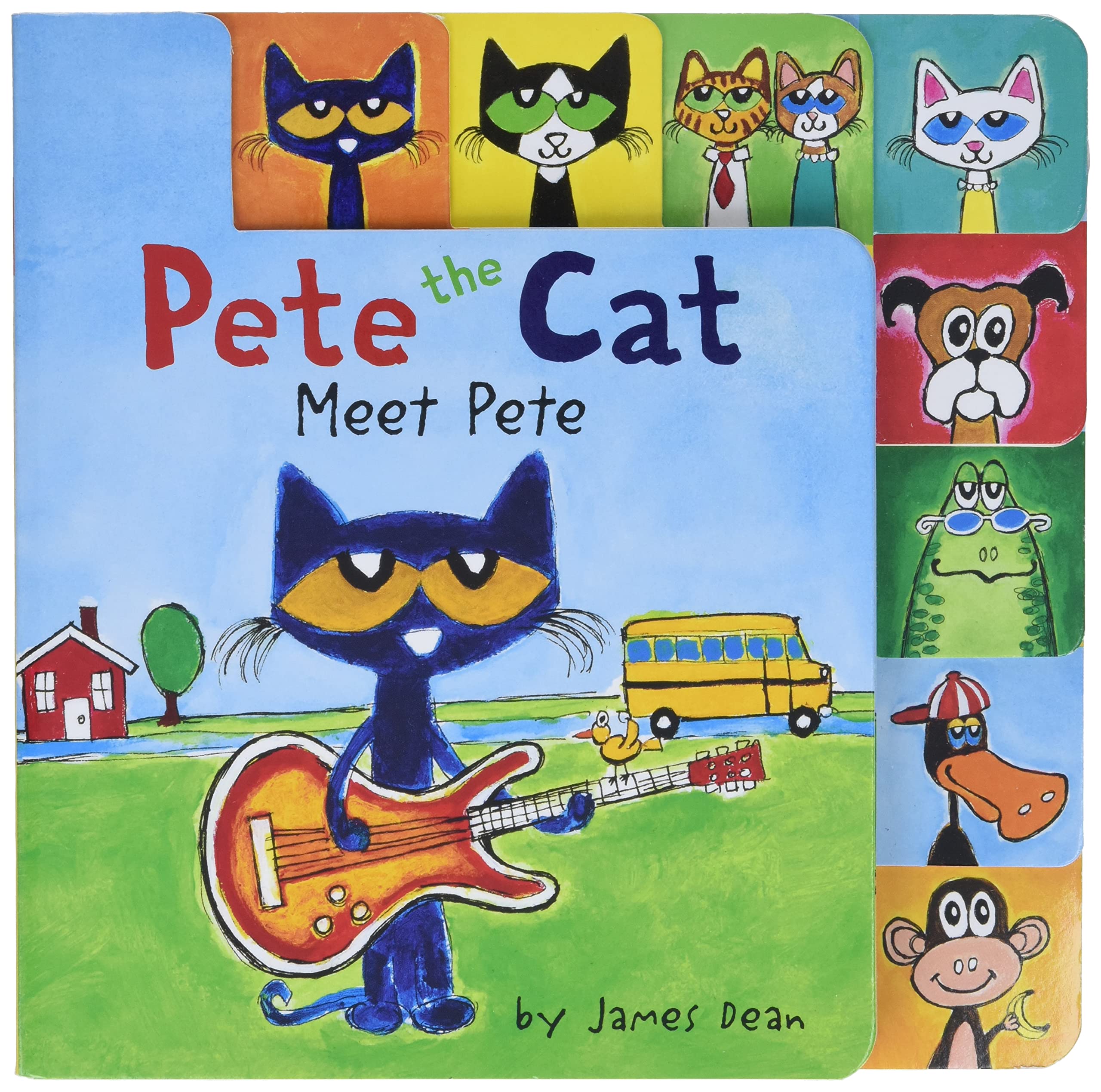 Pete the Cat: Meet Pete: A Tabbed Board Book for Kids,Used