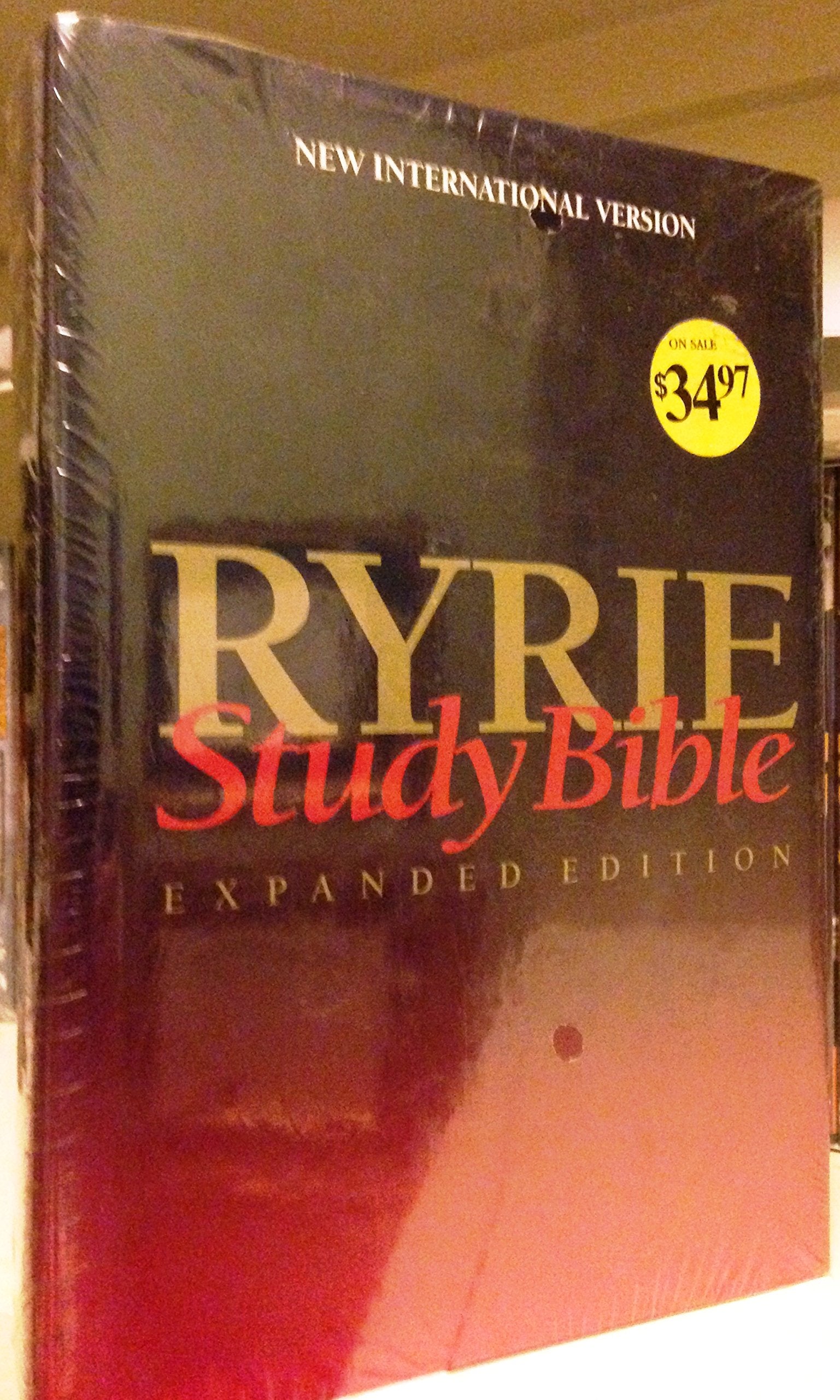 Ryrie Study Bible NIV Hardback Red Letter (Ryrie Study Bibles),New
