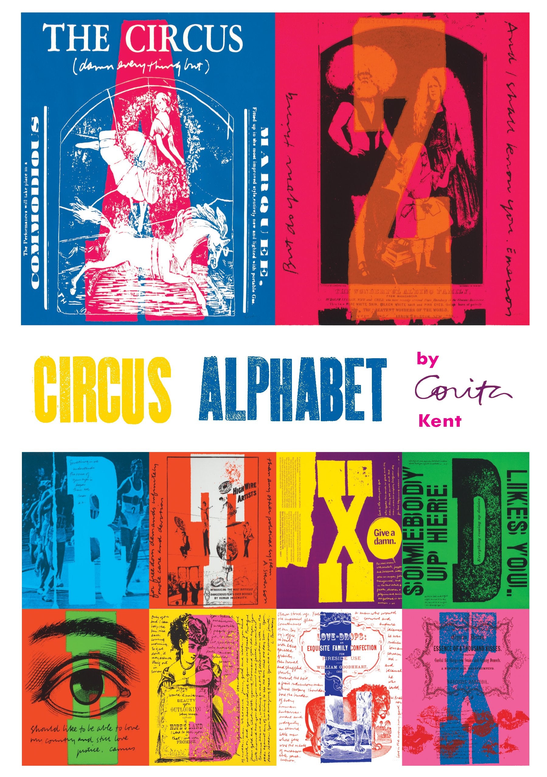 Corita Kent Circus Alphabet Design Boxed Notecards,New
